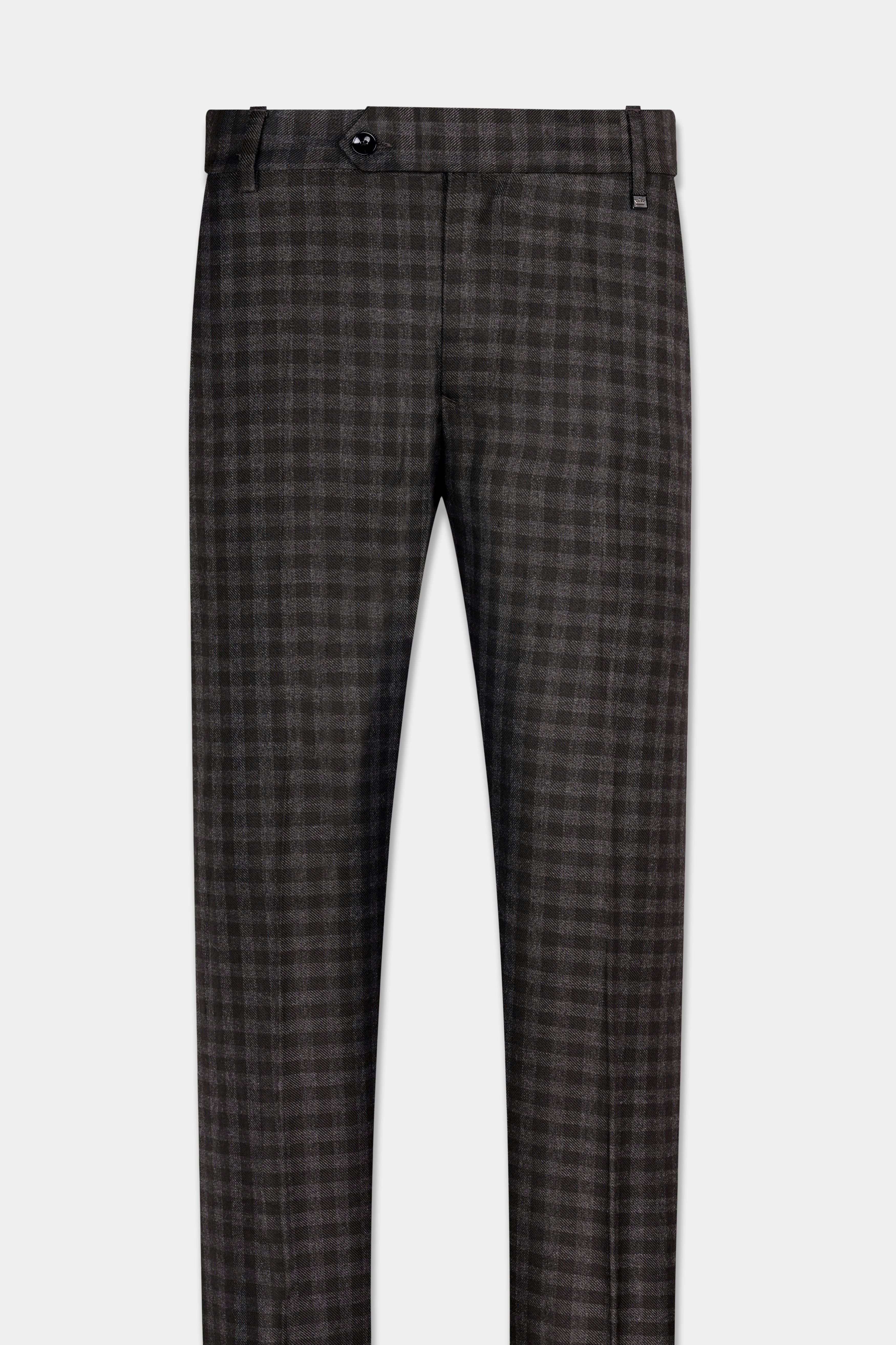 Jade Black and Storm Brown Checkered Wool Rich Pant T2898-SW-28, T2898-SW-30, T2898-SW-32, T2898-SW-34, T2898-SW-36, T2898-SW-38, T2898-SW-40, T2898-SW-42, T2898-SW-44