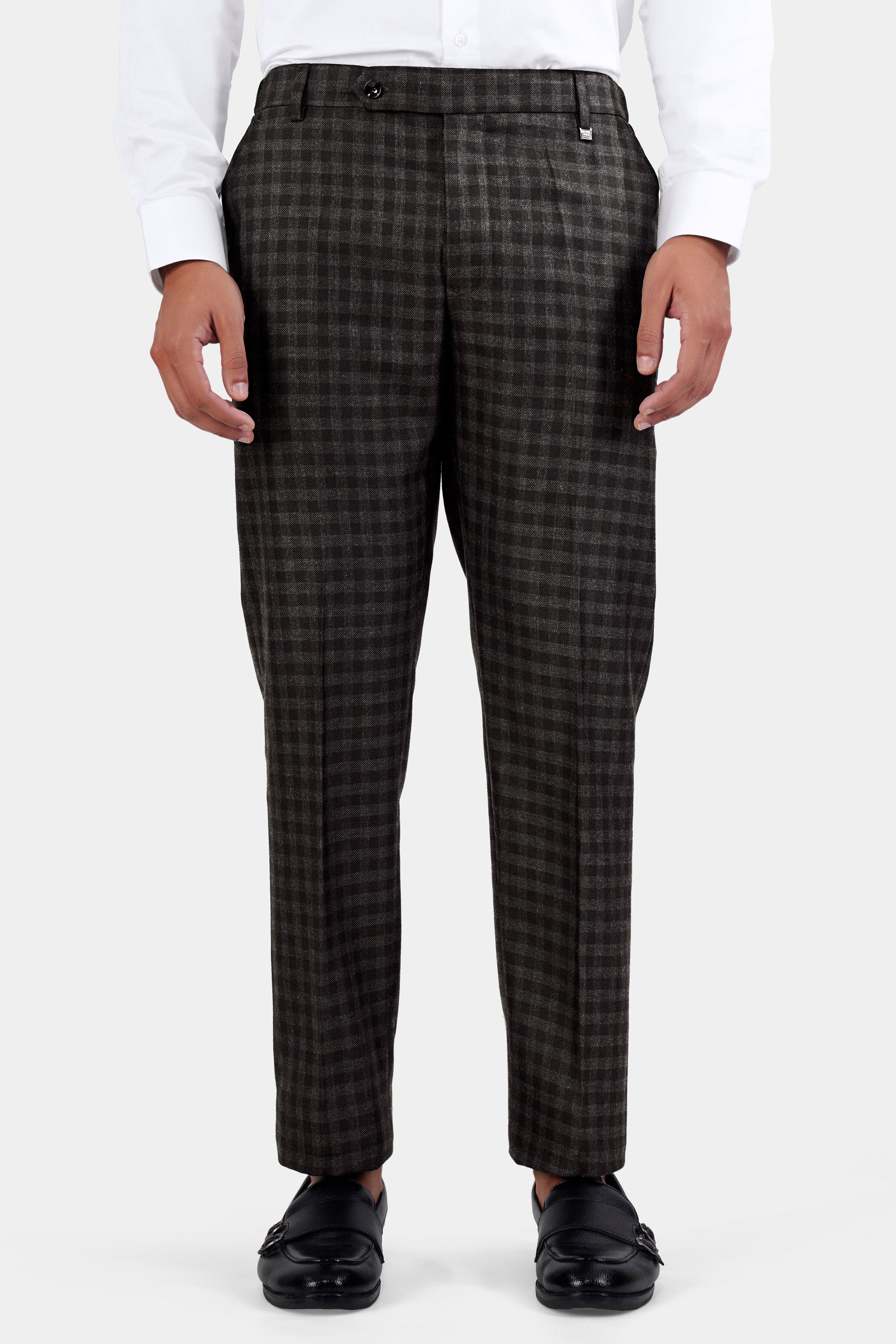 ASOS DESIGN Super Skinny Suit Trousers In Black And Green Windowpane Check,  $30 | Asos | Lookastic