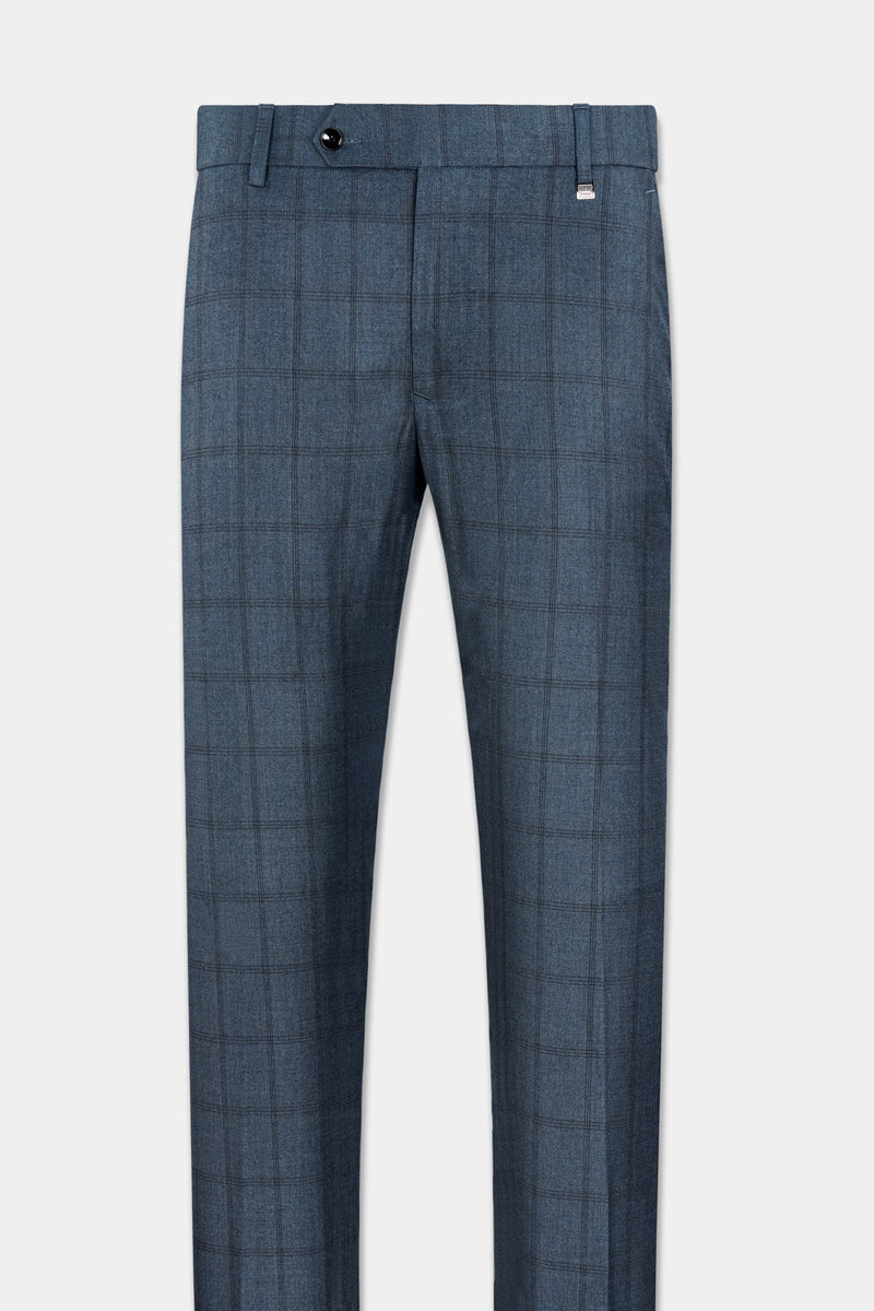 BAYOUX GRAY PLAID WOOL RICH PANT