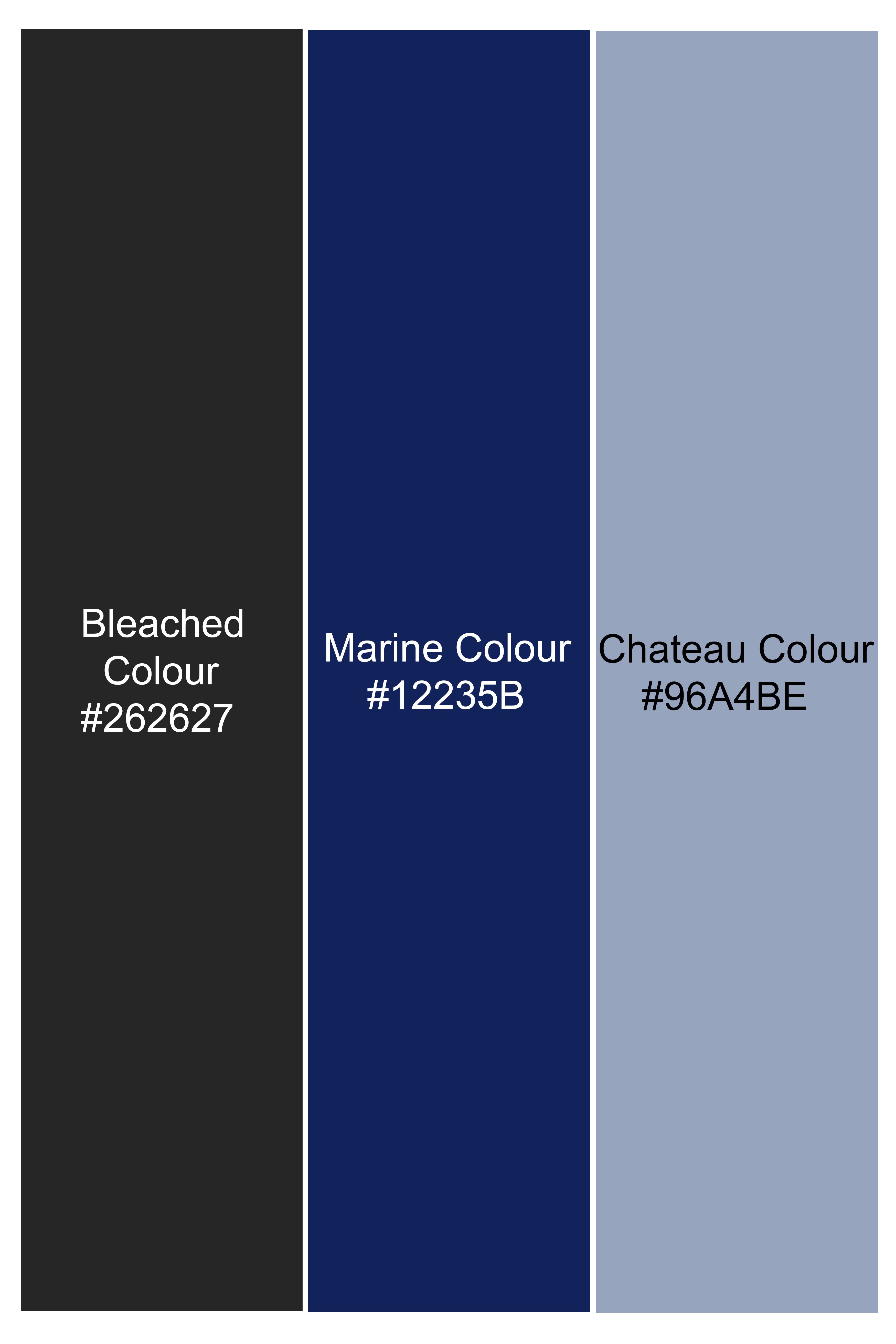Bleached Black and Marine Blue Plaid Tweed Pant T2907-SW-28, T2907-SW-30, T2907-SW-32, T2907-SW-34, T2907-SW-36, T2907-SW-38, T2907-SW-40, T2907-SW-42, T2907-SW-44