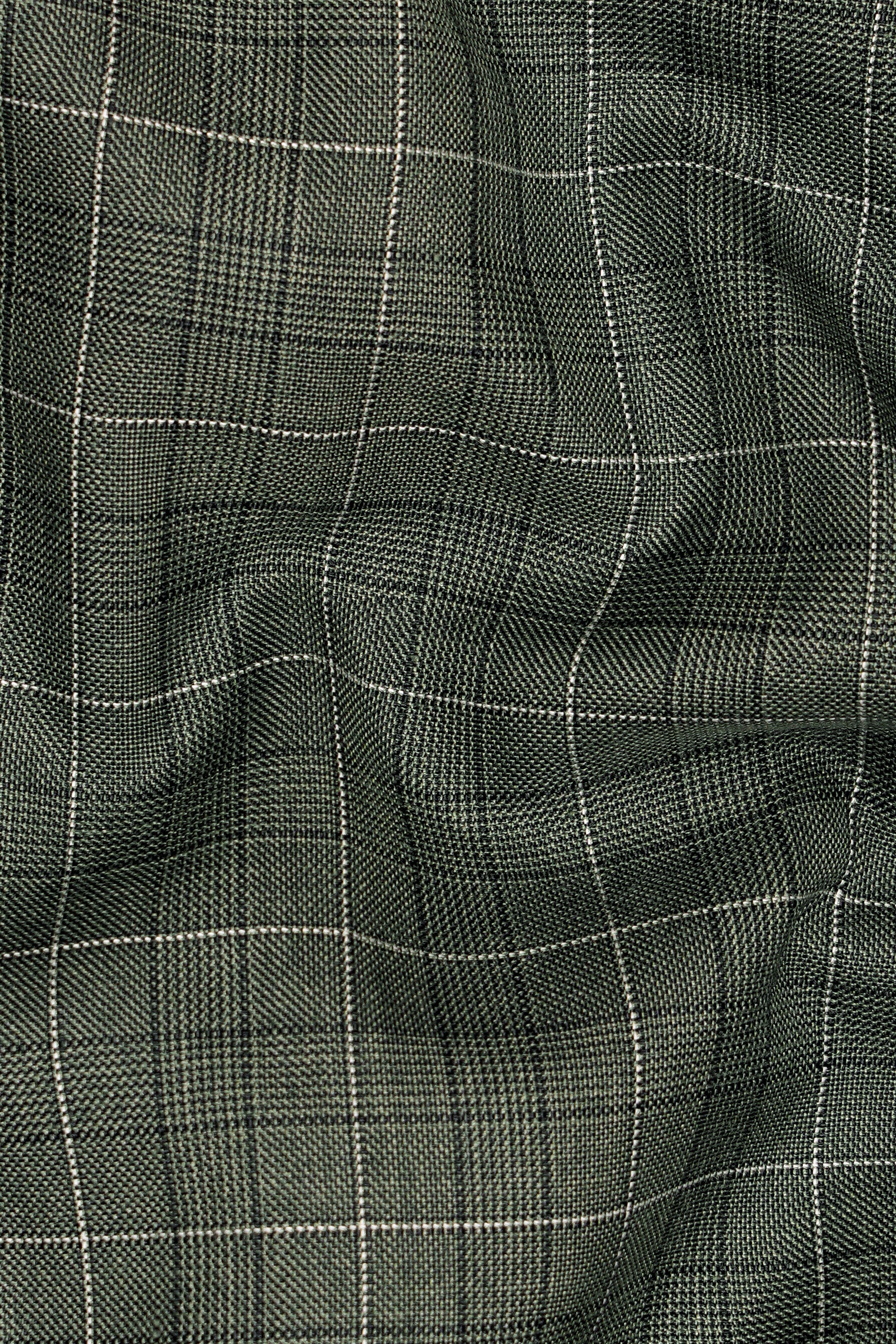 Artichoke Green Checkered Wool Rich Pant T2913-SW-28, T2913-SW-30, T2913-SW-32, T2913-SW-34, T2913-SW-36, T2913-SW-38, T2913-SW-40, T2913-SW-42, T2913-SW-44