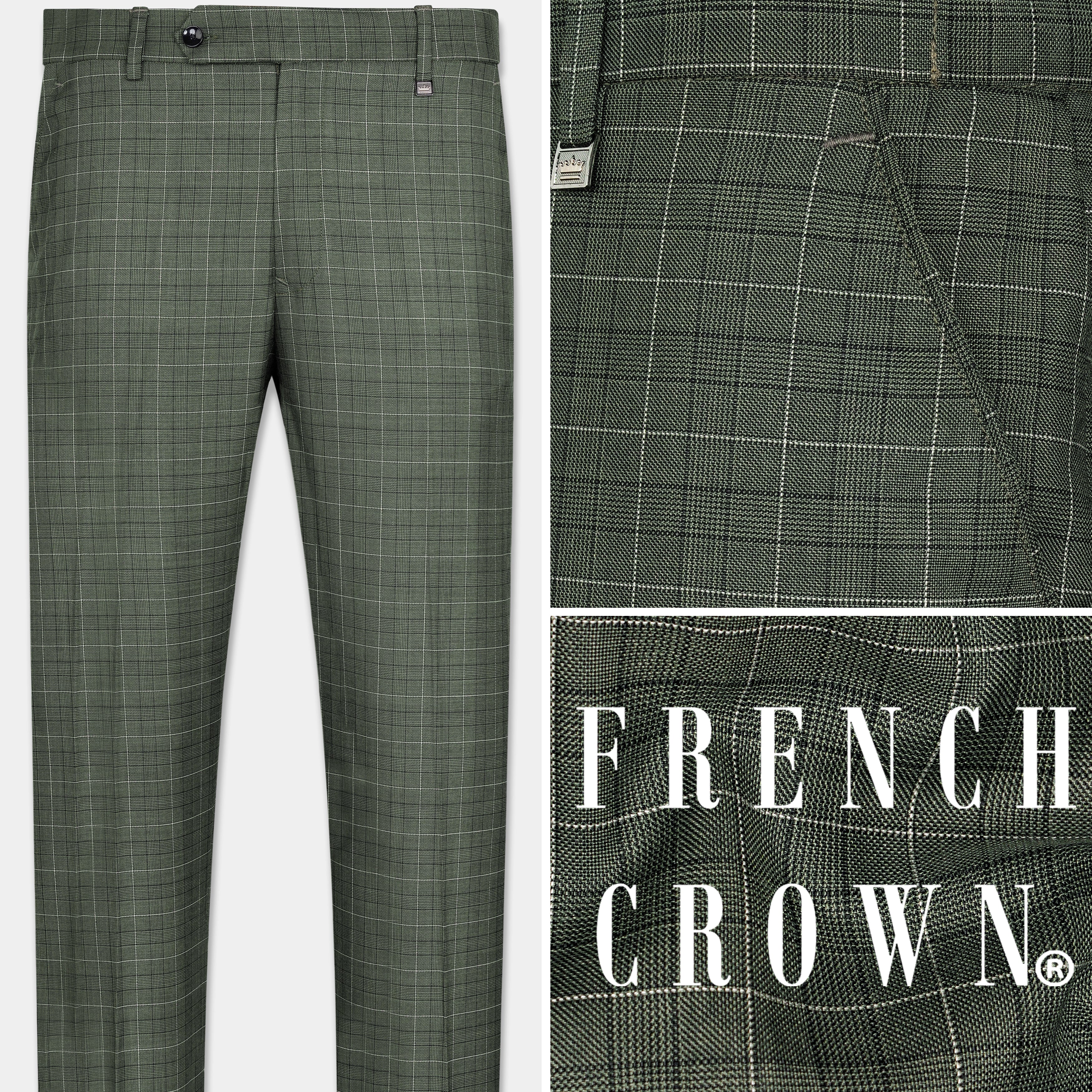 Grayson Silver and White Plaid Pants – THE WEARHOUSE