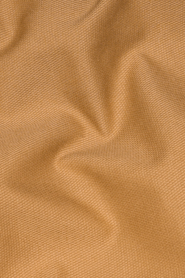 Twine Brown Dobby Textured Premium Giza Cotton Pant