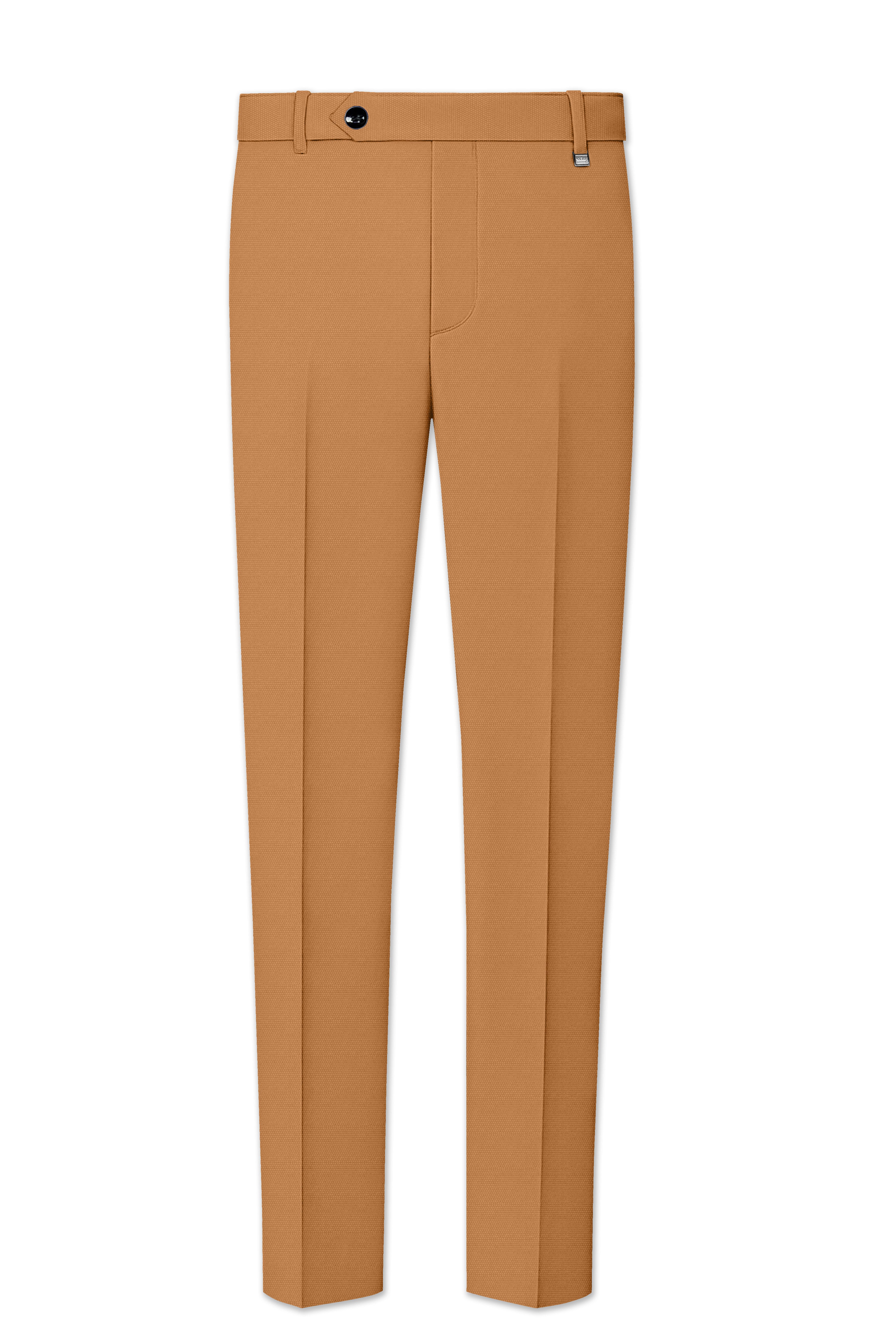 Twine Brown Dobby Textured Premium Giza Cotton Pant