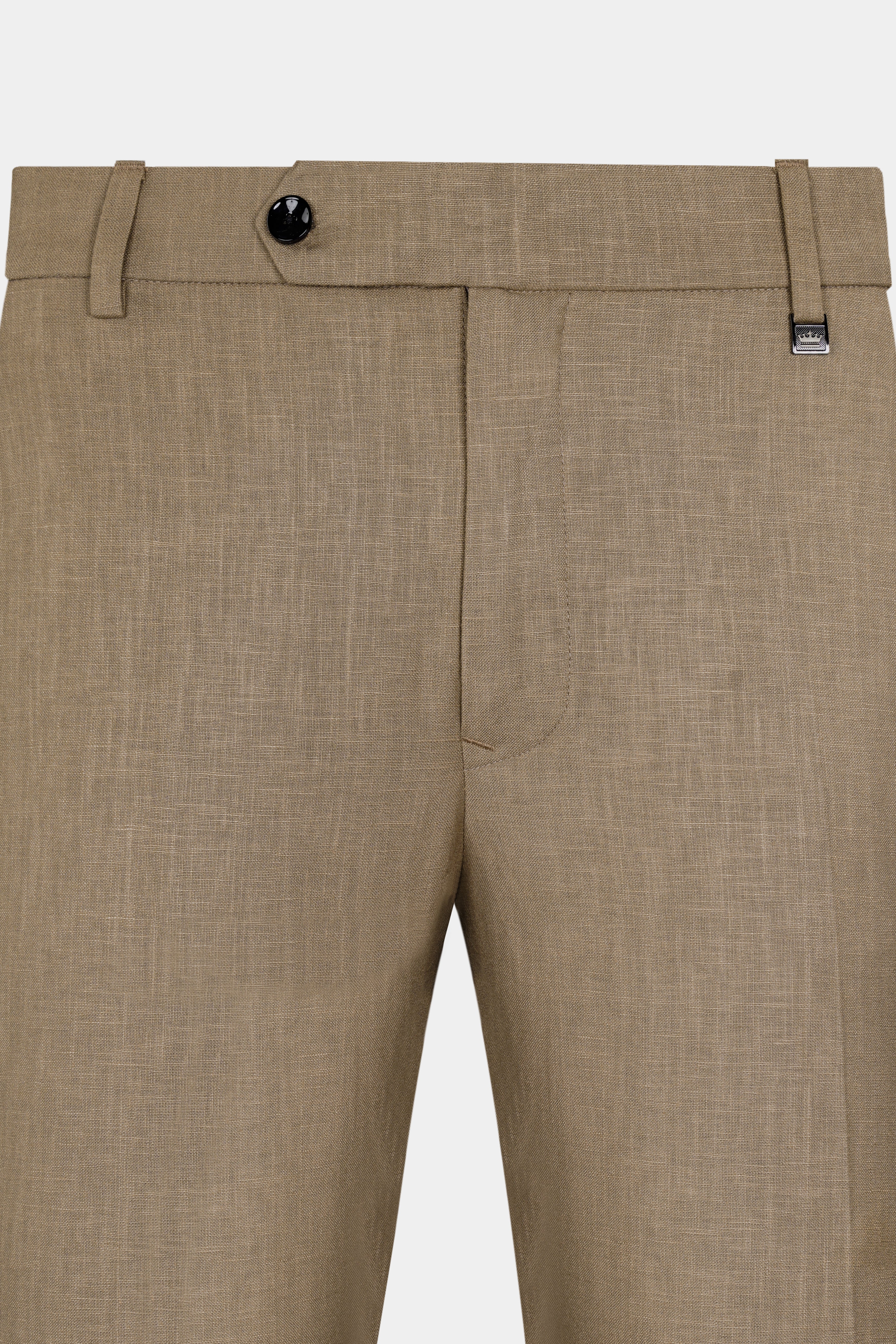 Cream Linen-blend Tailored Trousers | Nobody's Child