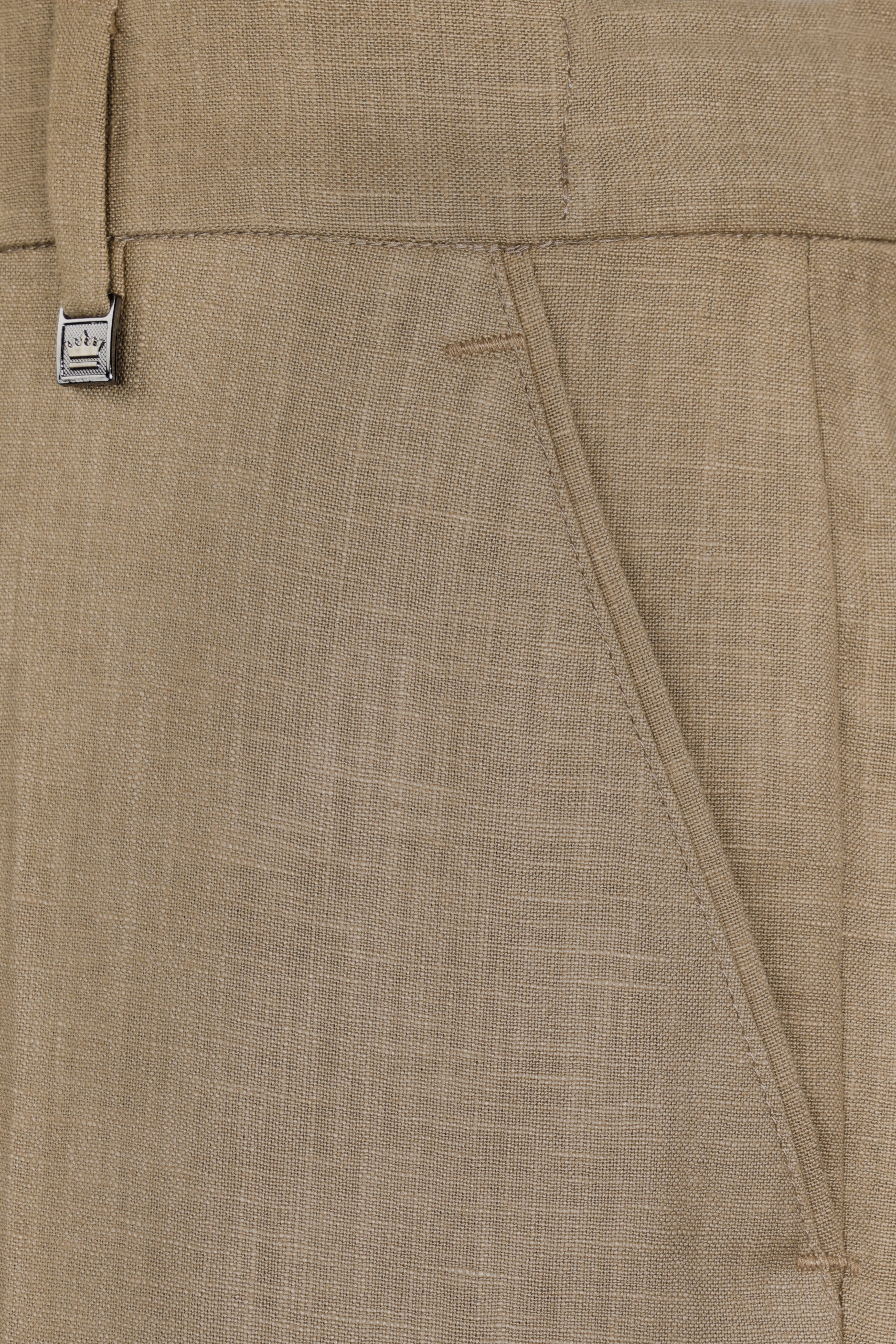 Trendy Chocolate Brown Linen Pants - Puja Shah – Label Puja Shah