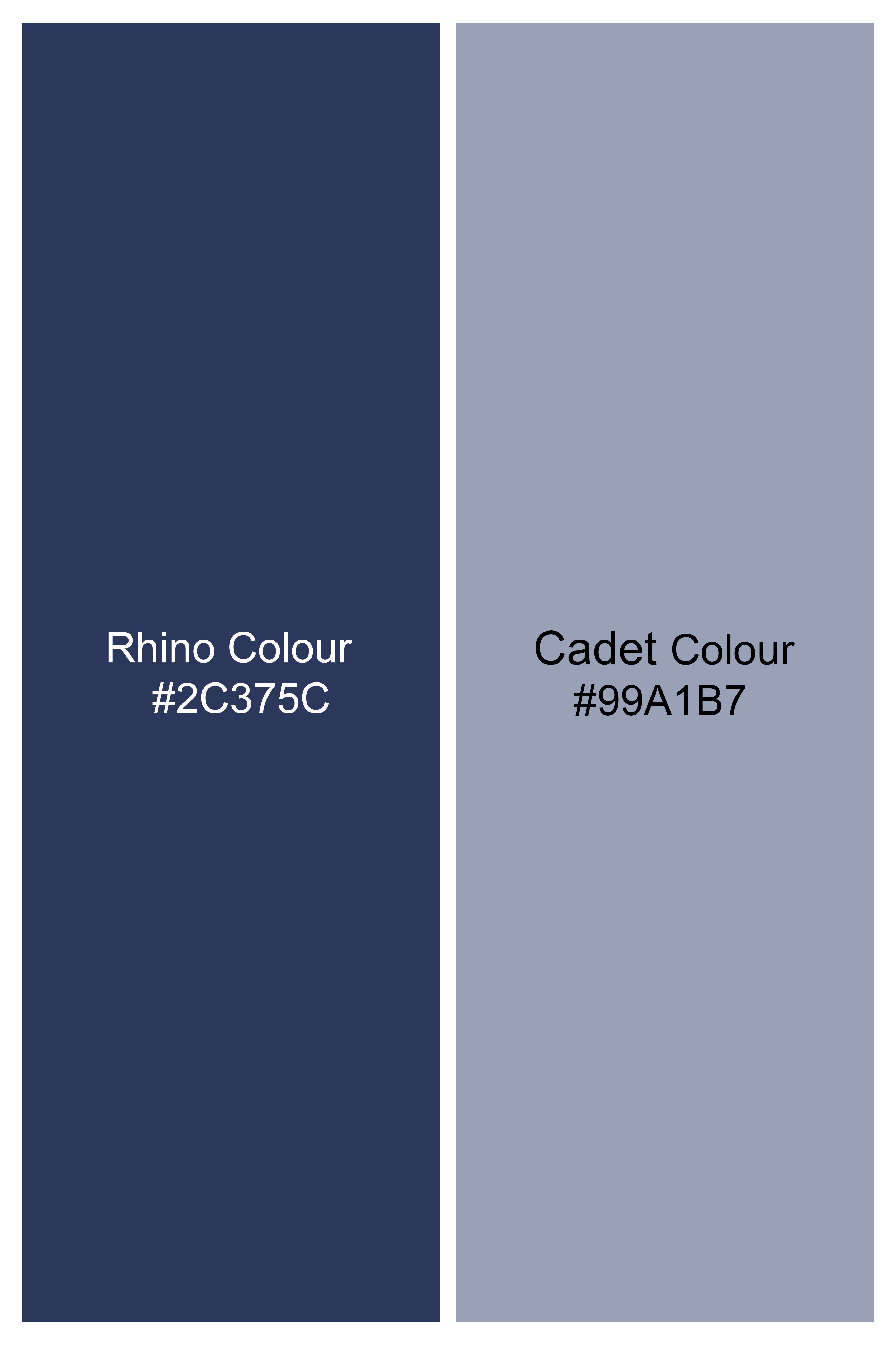 Rhino Blue Windowpane Wool Rich Double Stretchable Pant T2942-SW-28, T2942-SW-30, T2942-SW-32, T2942-SW-34, T2942-SW-36, T2942-SW-38, T2942-SW-40, T2942-SW-42, T2942-SW-44