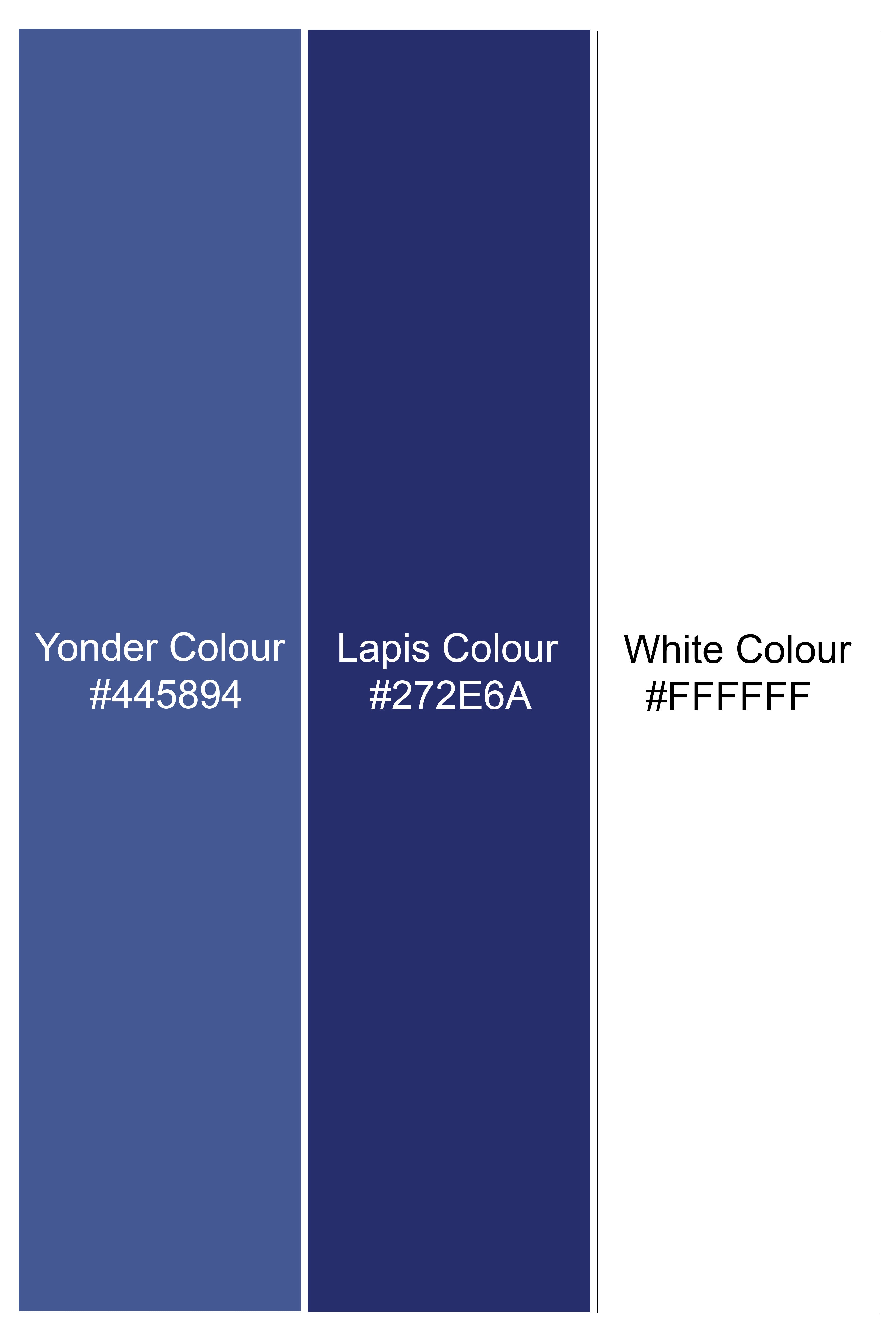 Yonder Blue Wool Rich Plaid Stretchable Pant T2944-SW-28, T2944-SW-30, T2944-SW-32, T2944-SW-34, T2944-SW-36, T2944-SW-38, T2944-SW-40, T2944-SW-42, T2944-SW-44