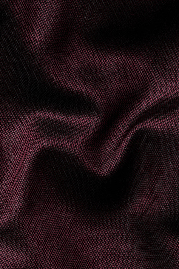 Heath Maroon Wool Rich Stretchable Pant