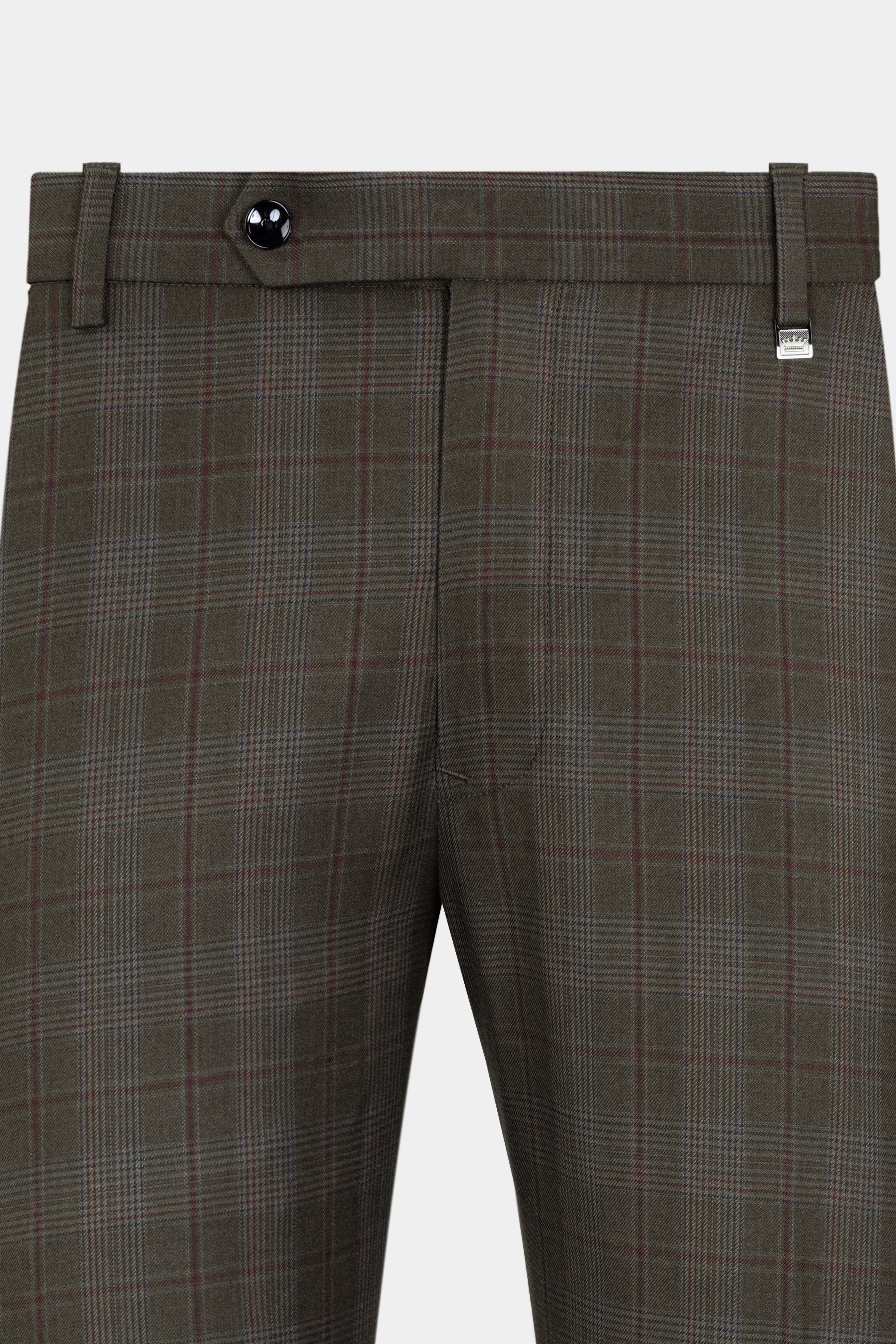 Unique Bargains Men's Plaid Pants Casual Slim Fit Flat Front Checked  Trousers - Walmart.com