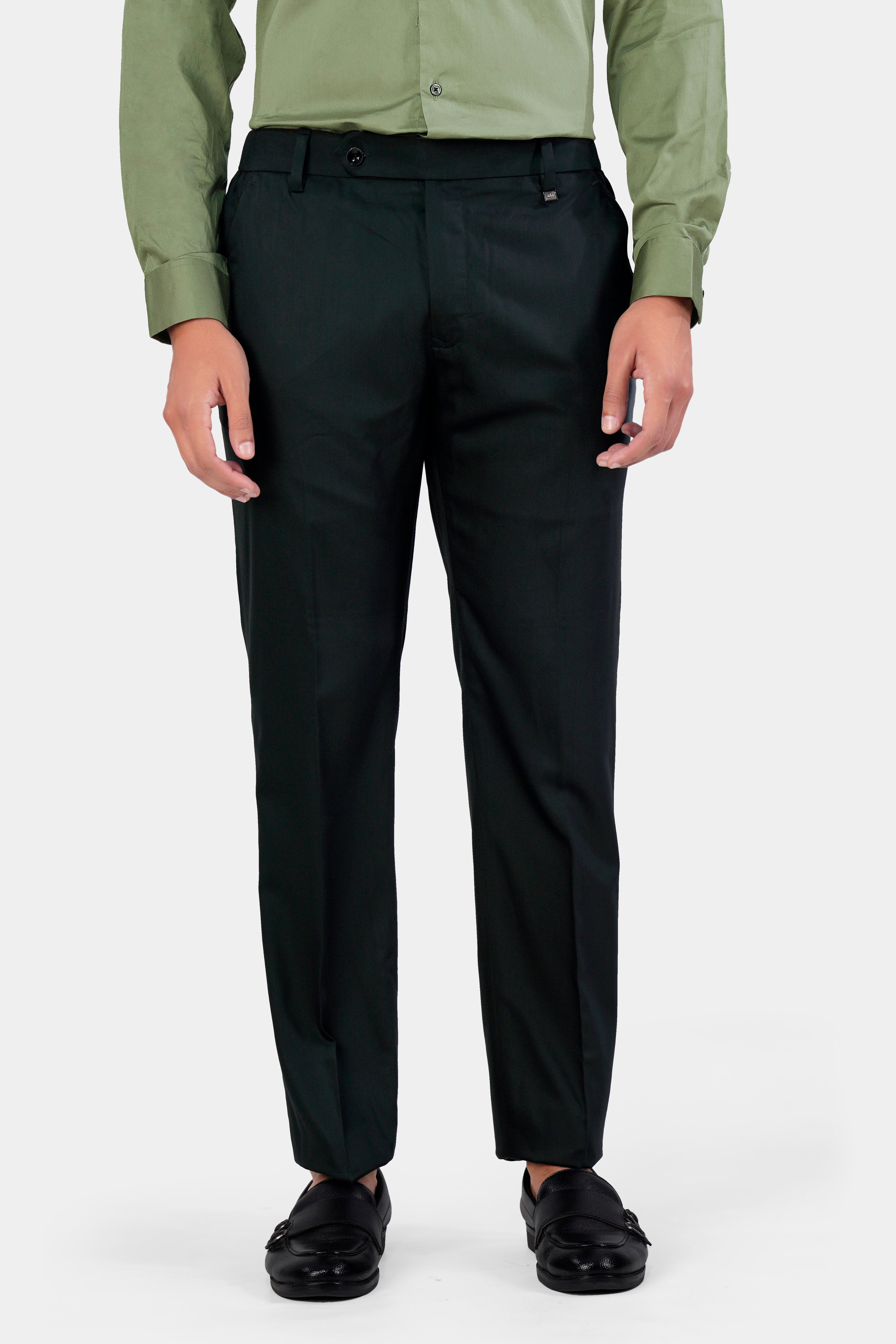 Prussian Green Wool Rich Stretchable Pant T2960-SW-28, T2960-SW-30, T2960-SW-32, T2960-SW-34, T2960-SW-36, T2960-SW-38, T2960-SW-40, T2960-SW-42, T2960-SW-44