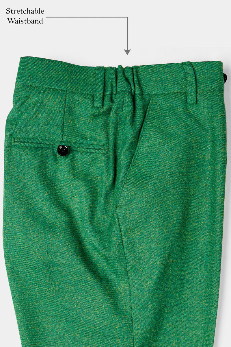 Napier Green Tweed Pant