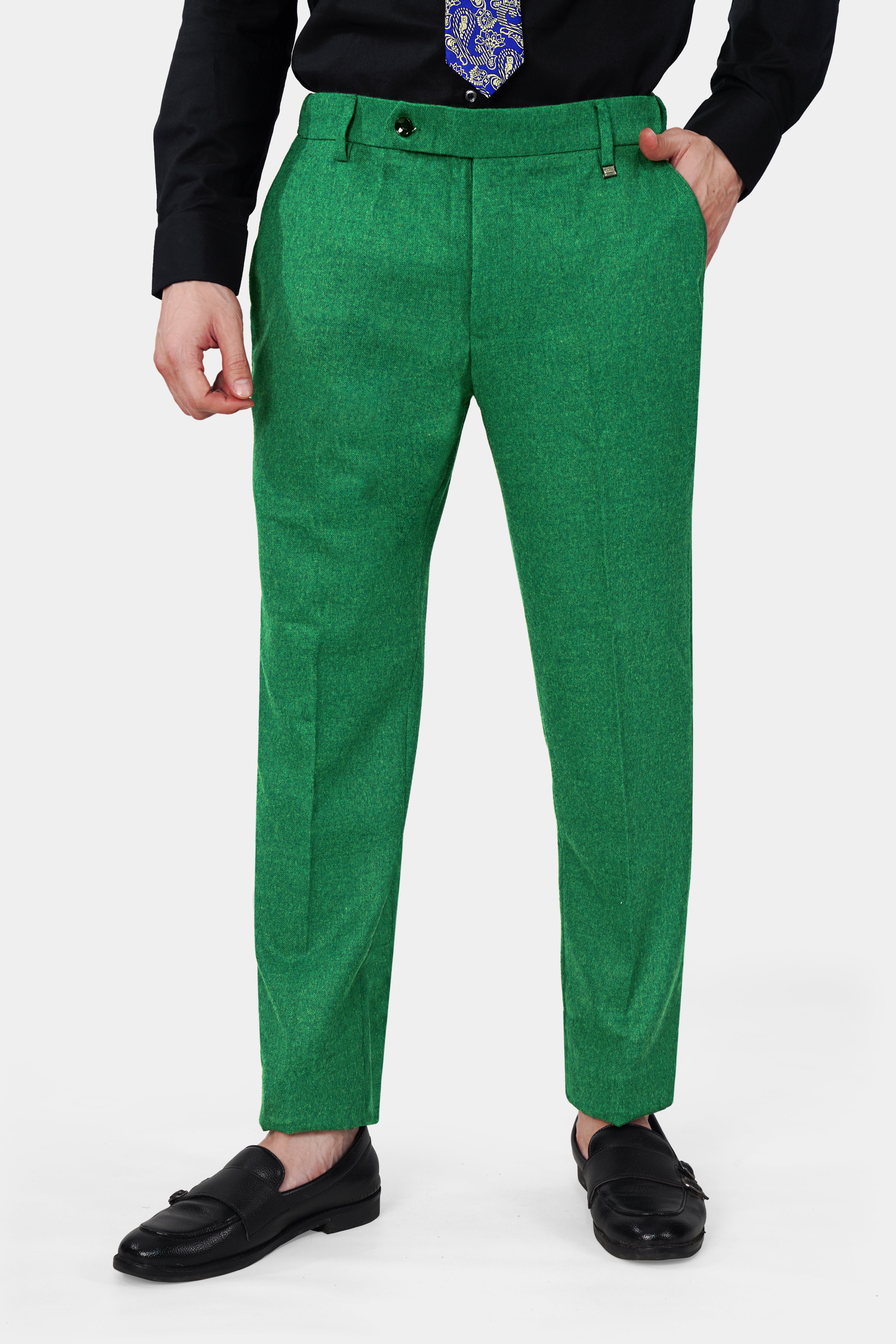 Napier Green Tweed Pant T2976-28, T2976-30, T2976-32, T2976-34, T2976-36, T2976-38, T2976-40, T2976-42, T2976-44