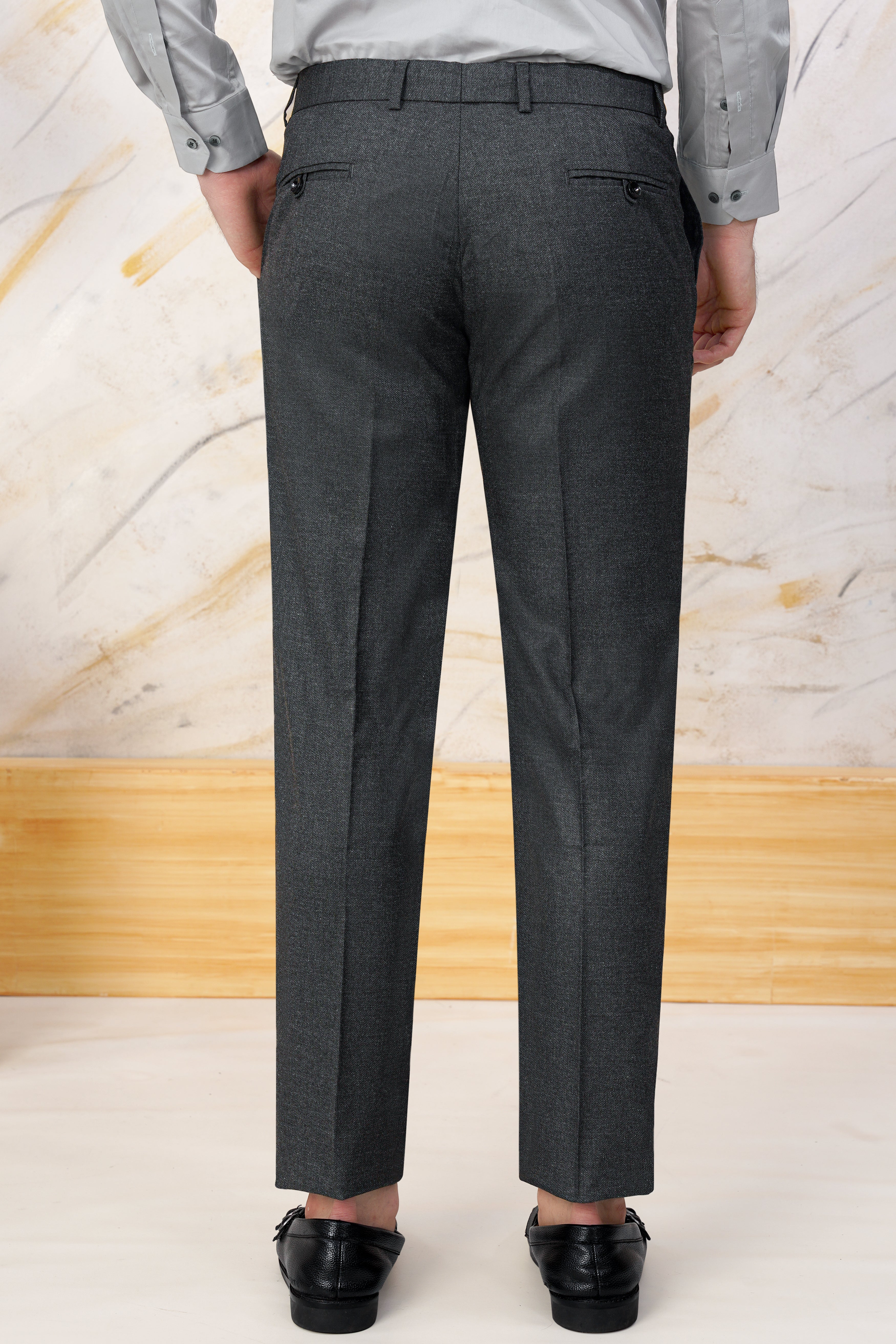 Gunmetal Grey Wool Rich Pant T3069-28, T3069-30, T3069-32, T3069-34, T3069-36, T3069-38, T3069-40, T3069-42, T3069-44