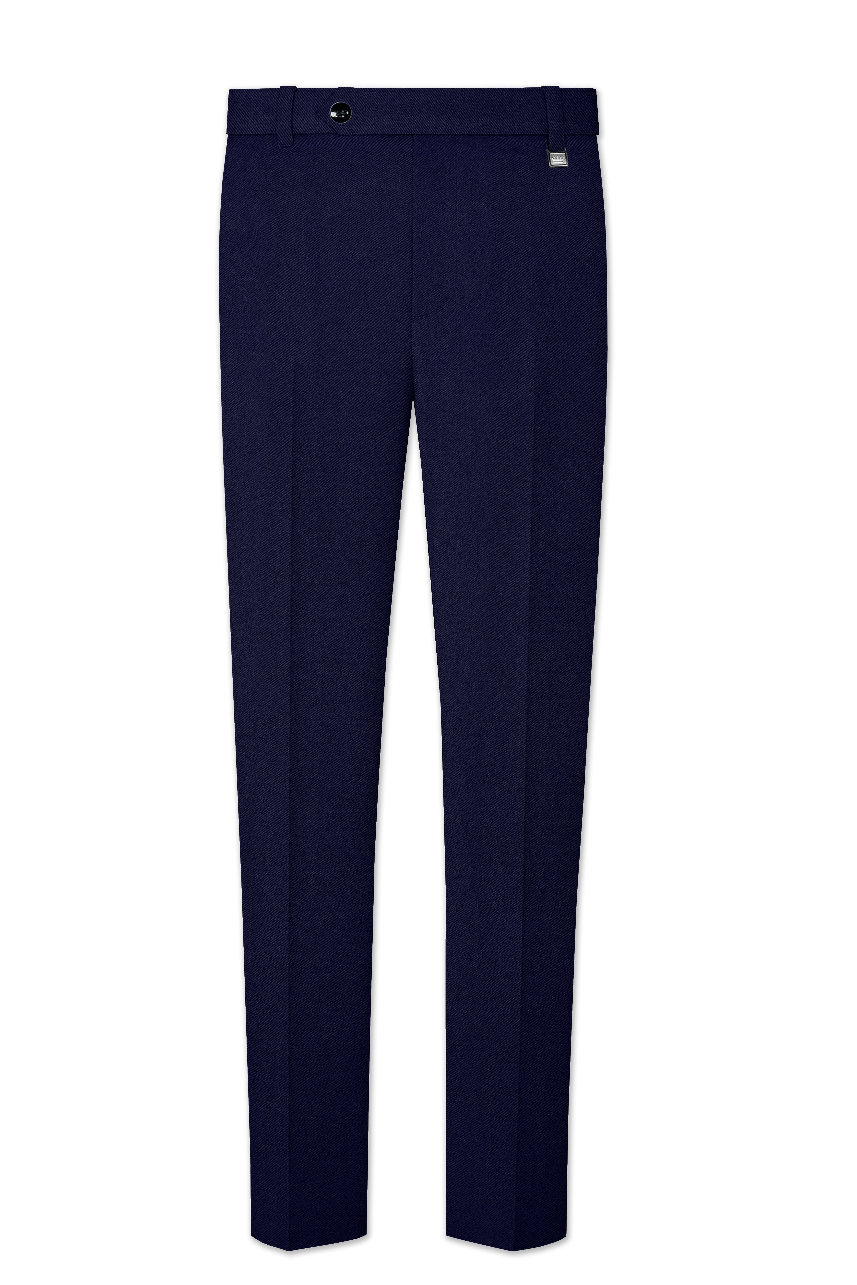Cinder Blue Wool Rich Pant