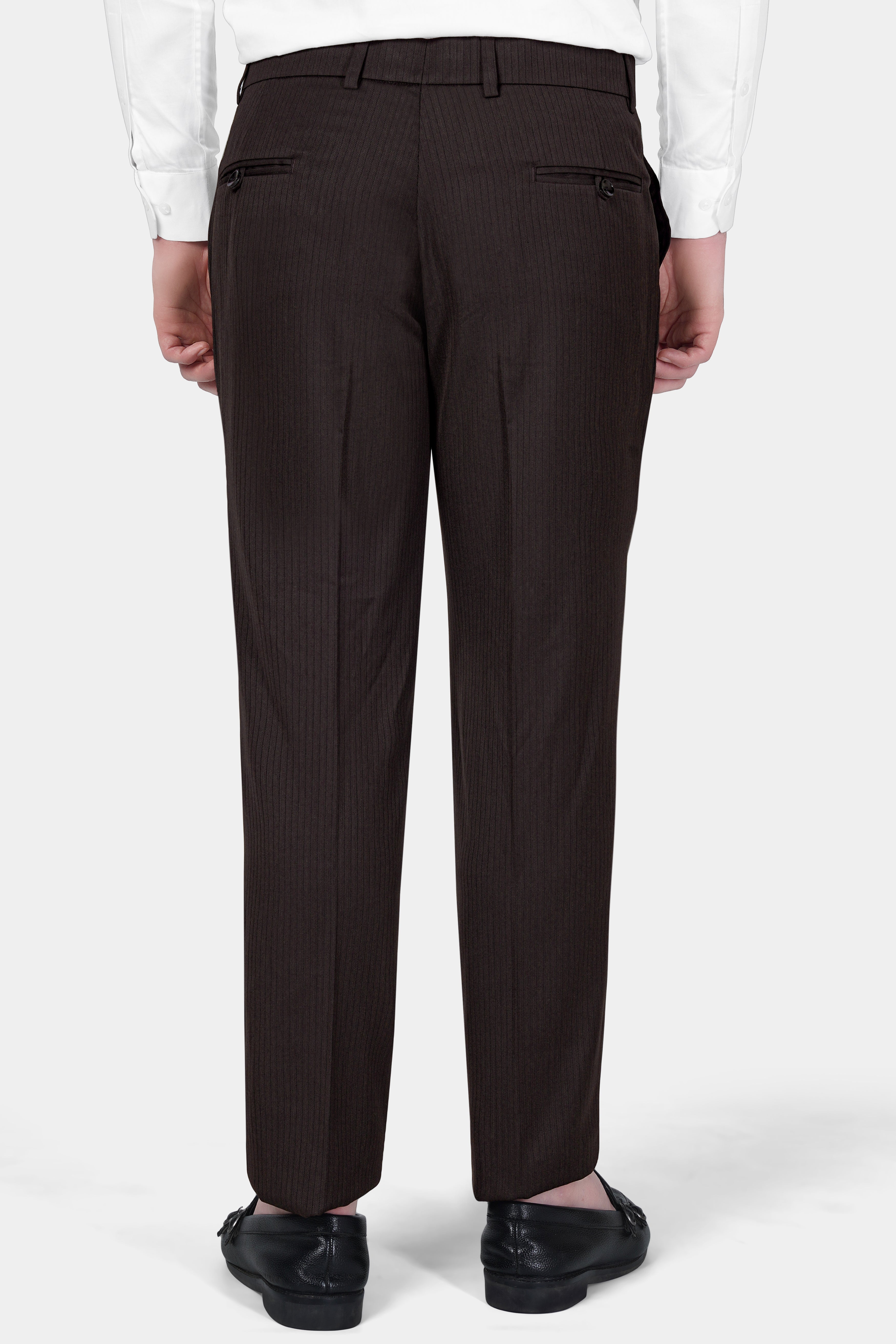 Buy Ted Baker Men Grey Plain-Textured Slim-Fit Trousers Online - 909507 |  The Collective
