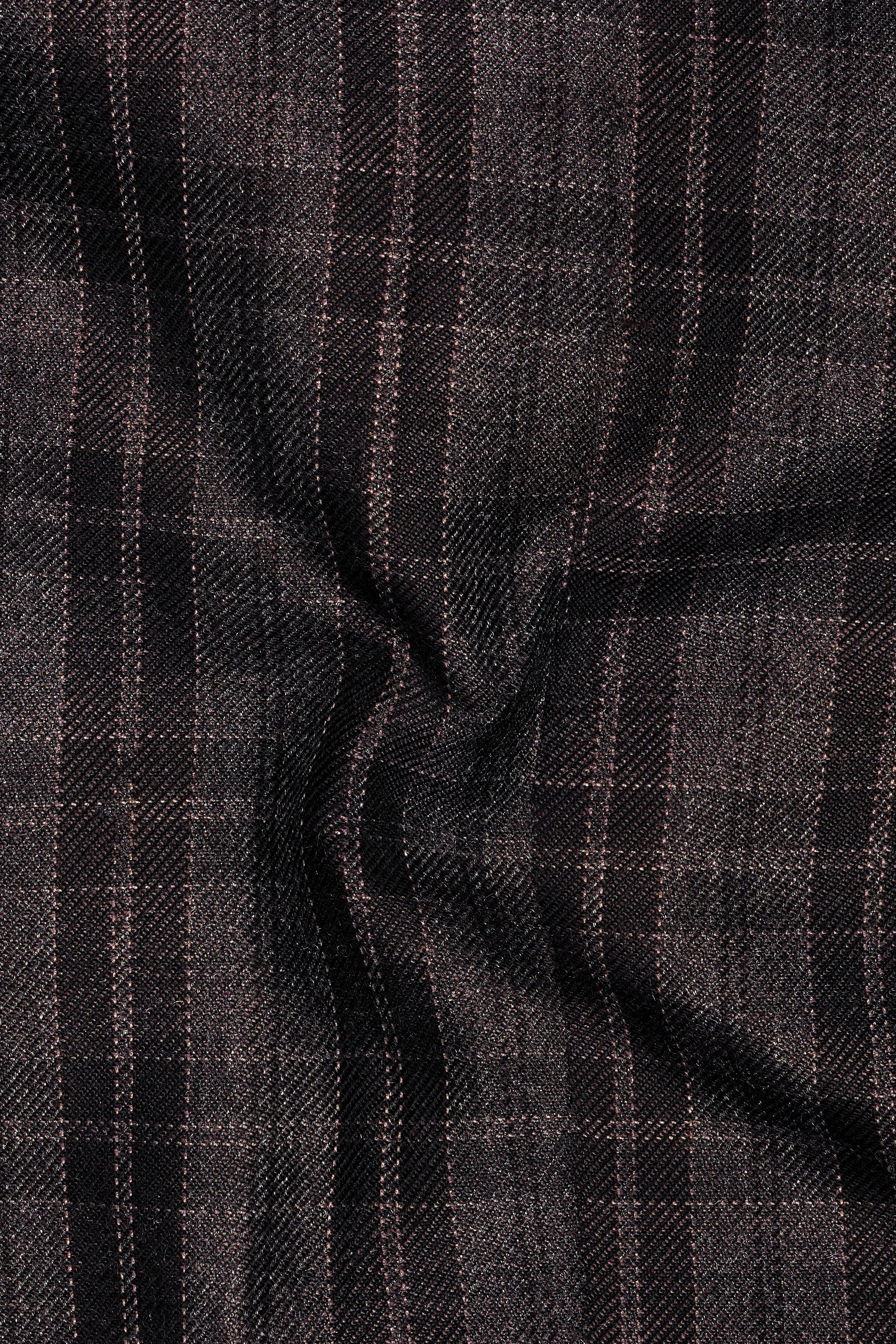 Thunder Brown Plaid Tweed Pant