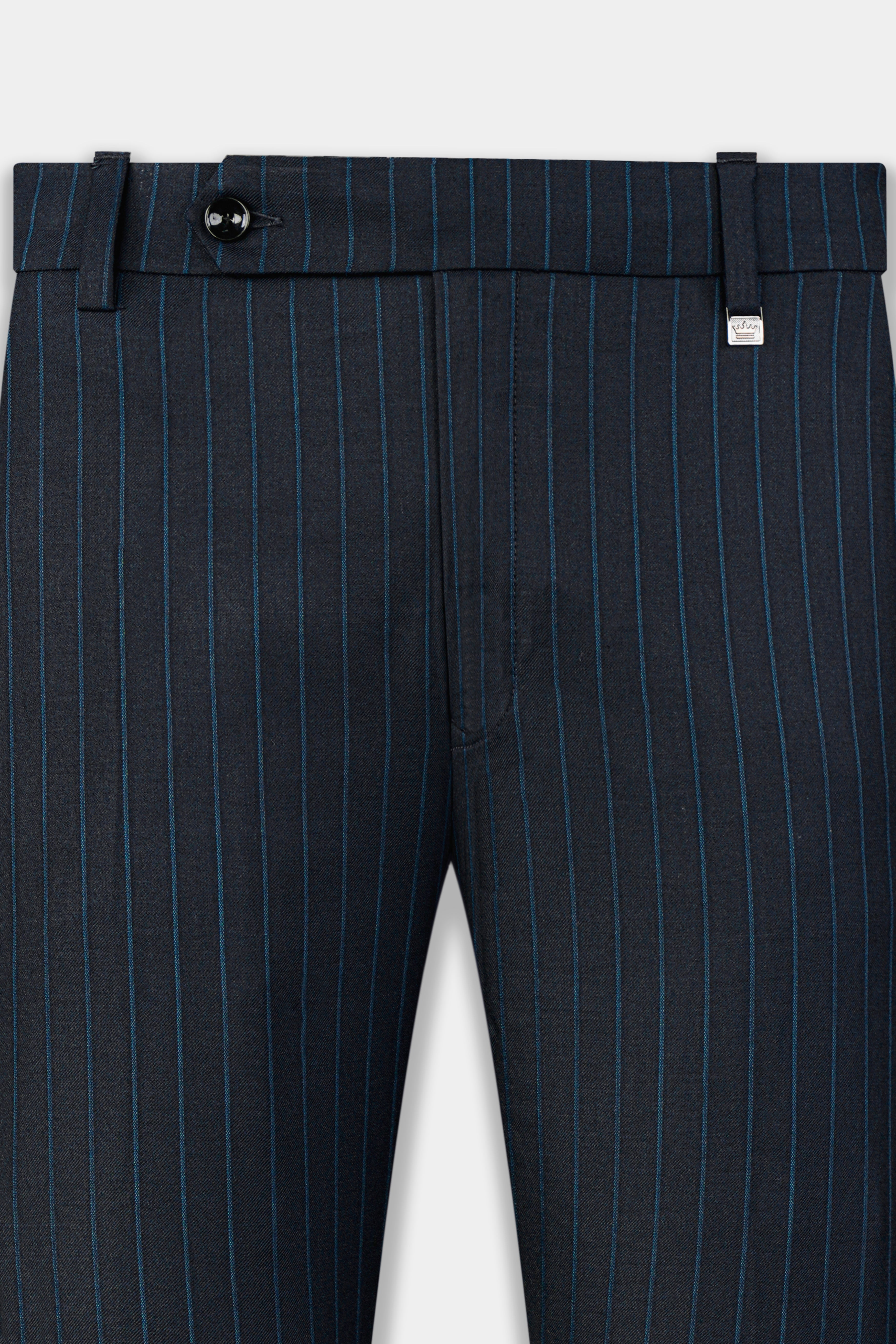 Green Pinstripe Pants Men - Striped Chino Pants