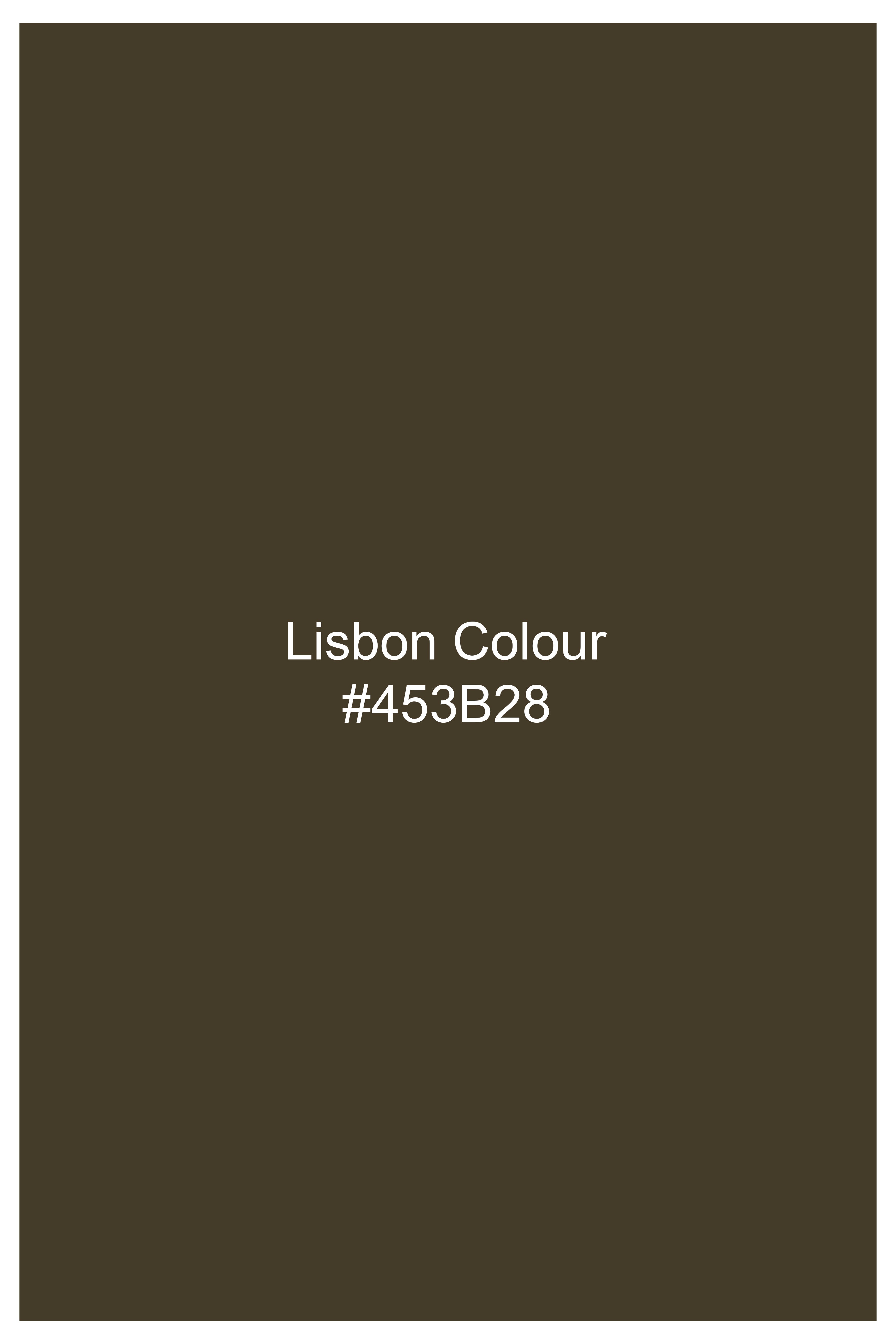 Lisbon Brown Premium Cotton Chinos Pant