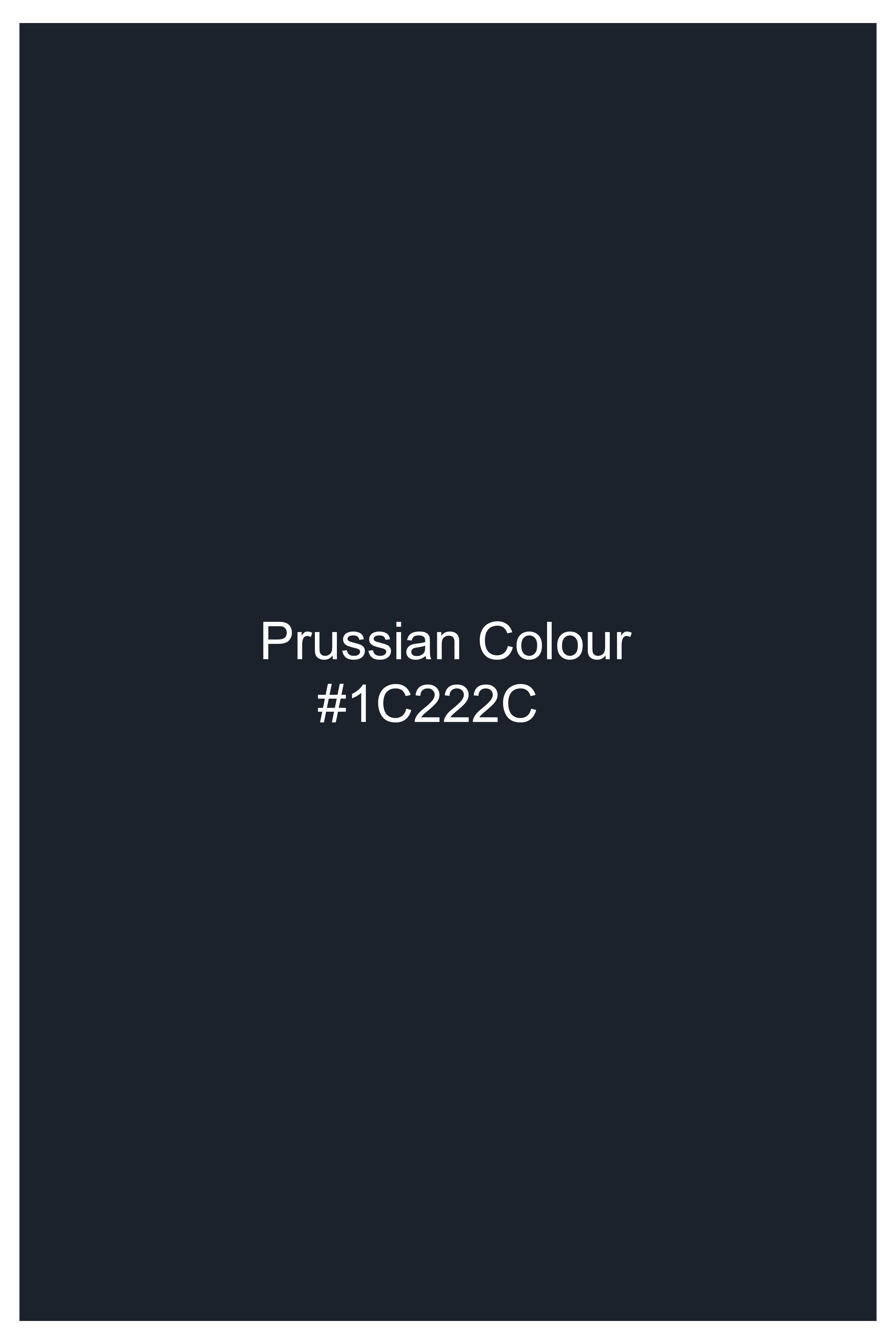 Prussian Blue Premium Cotton Chinos Pant