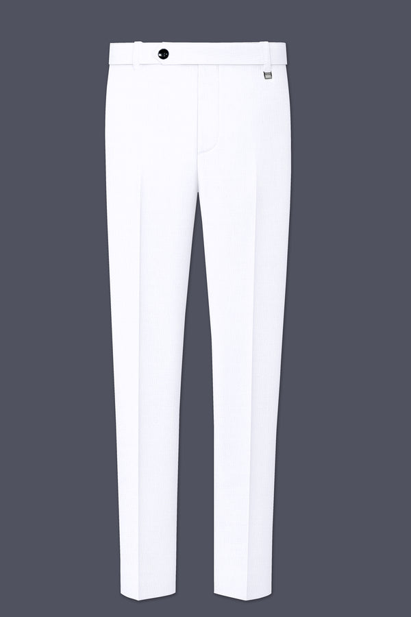 Bright White Linen Performance Pant