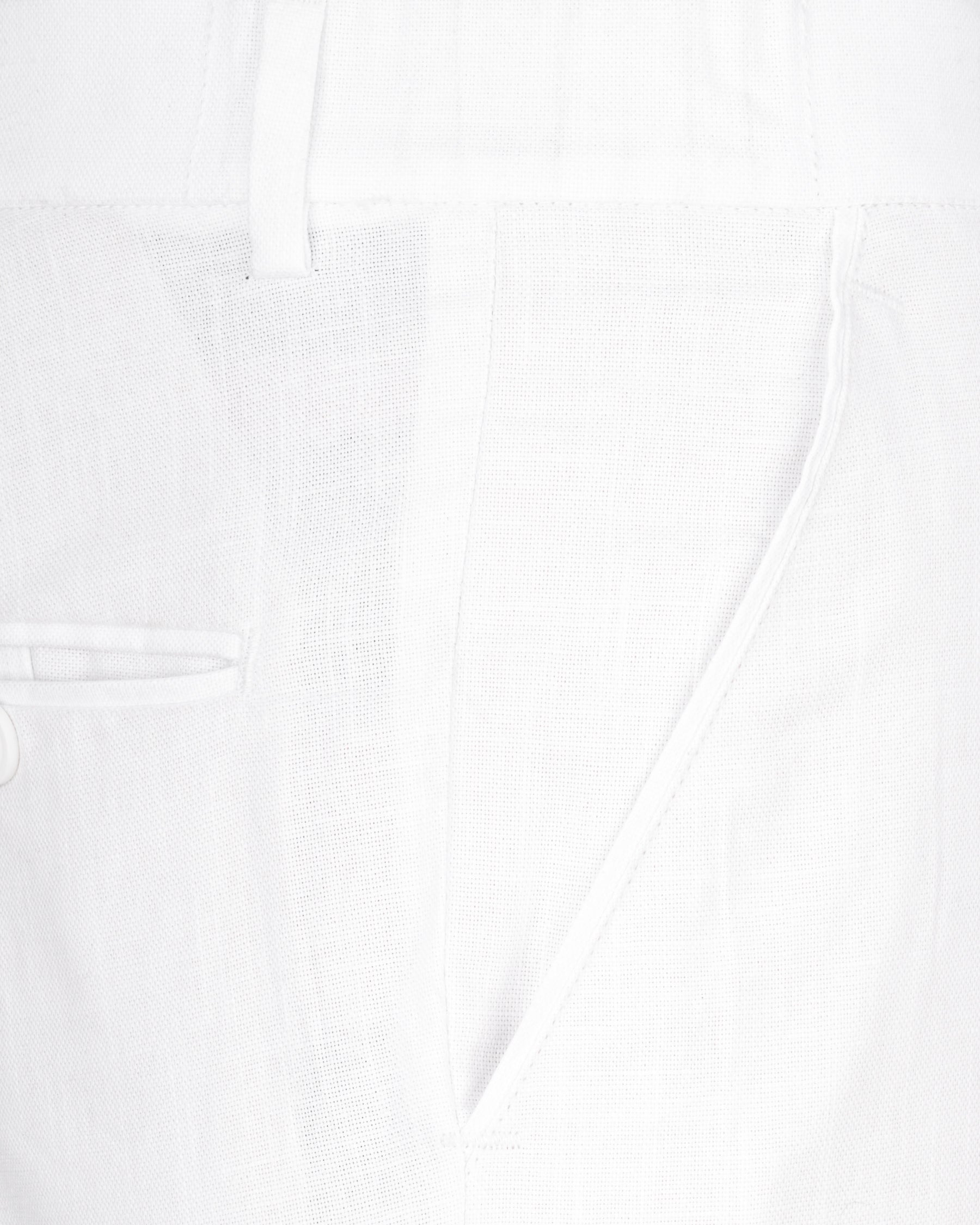 Bright White Linen Performance Pant