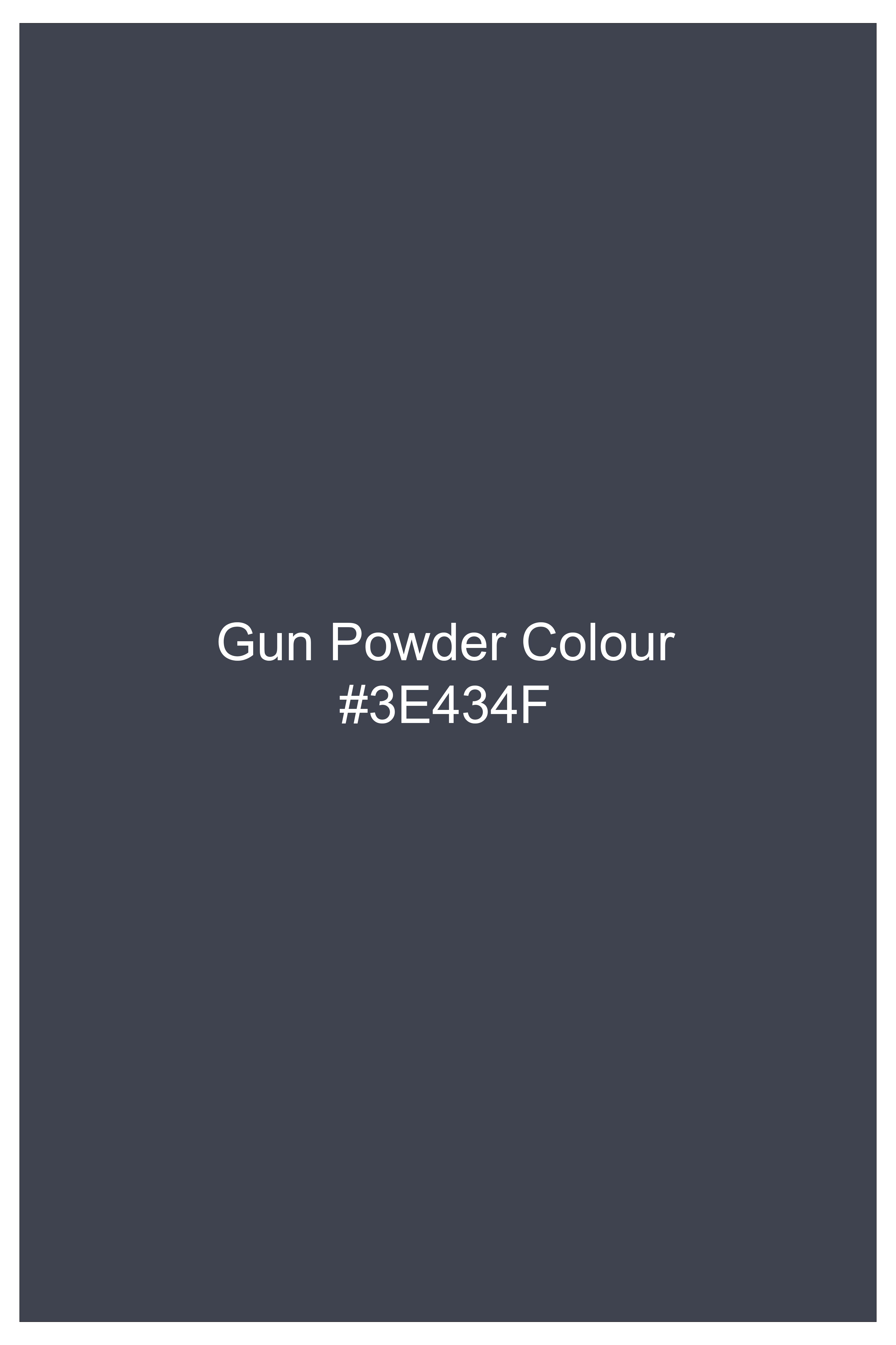 Gun Powder Gray Plaid Wool Blend Pant