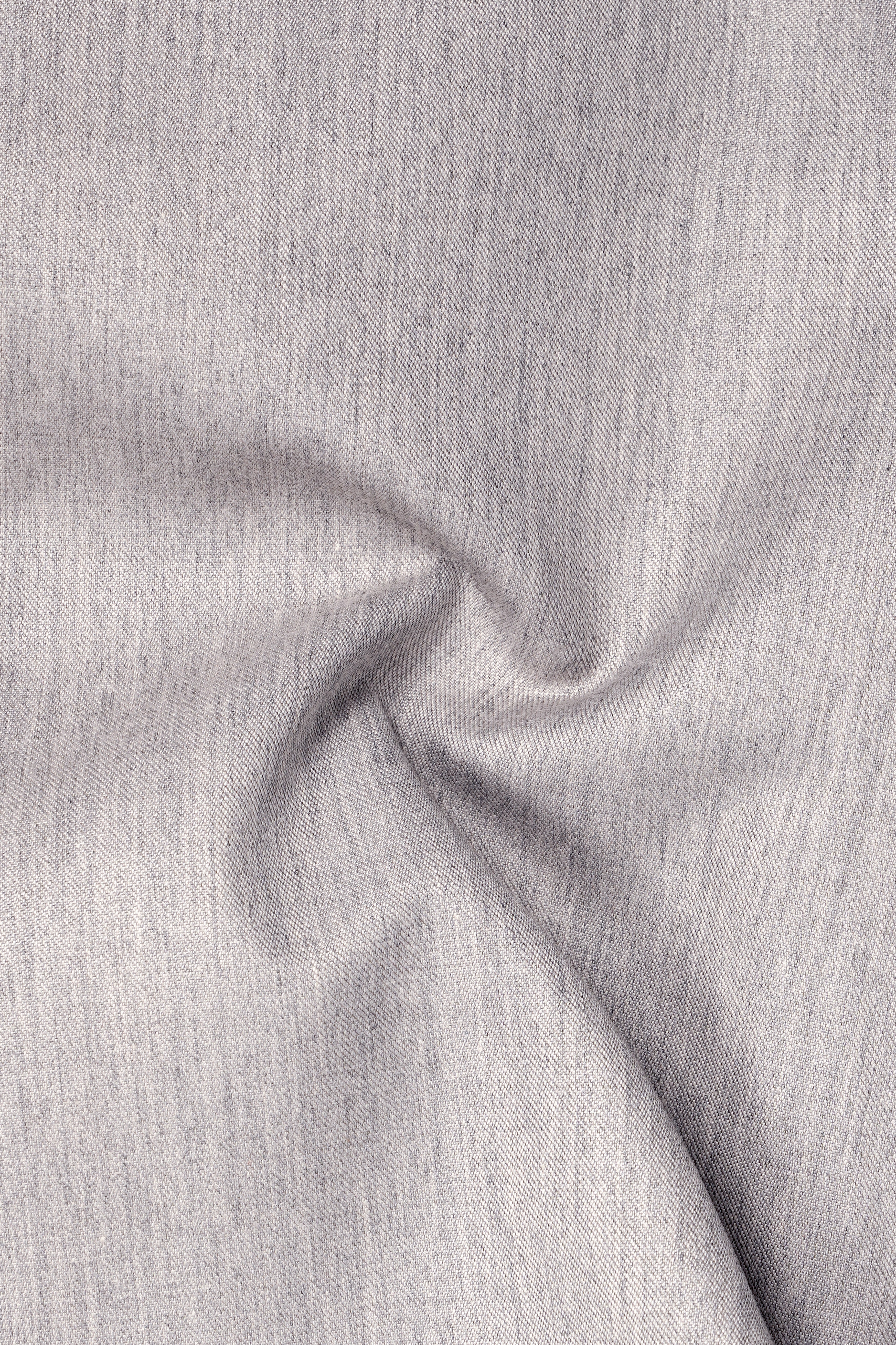 Spanish Gray Textured Wool Blend Pant