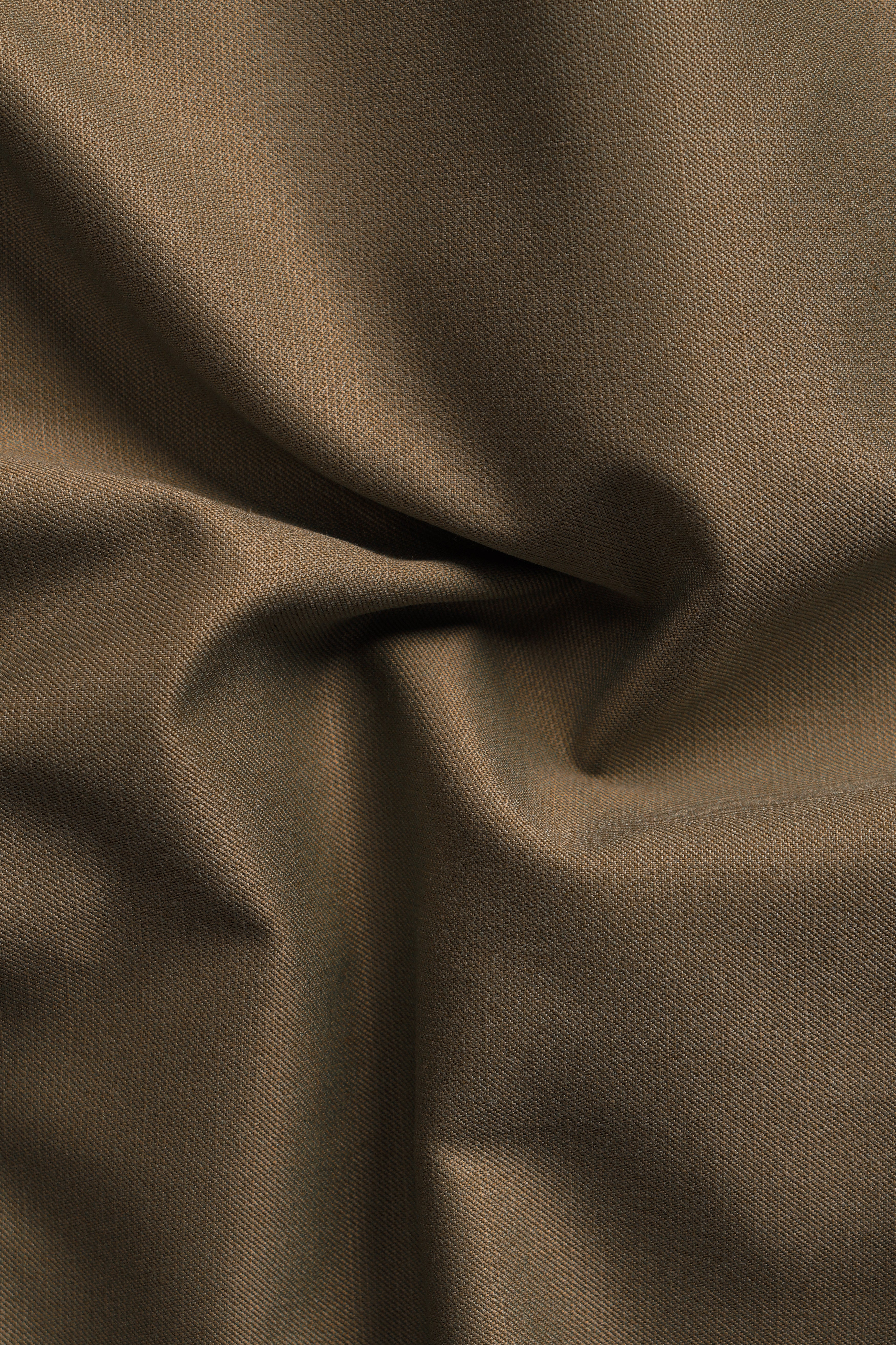 Makara Brown Solid Wool Rich Pant