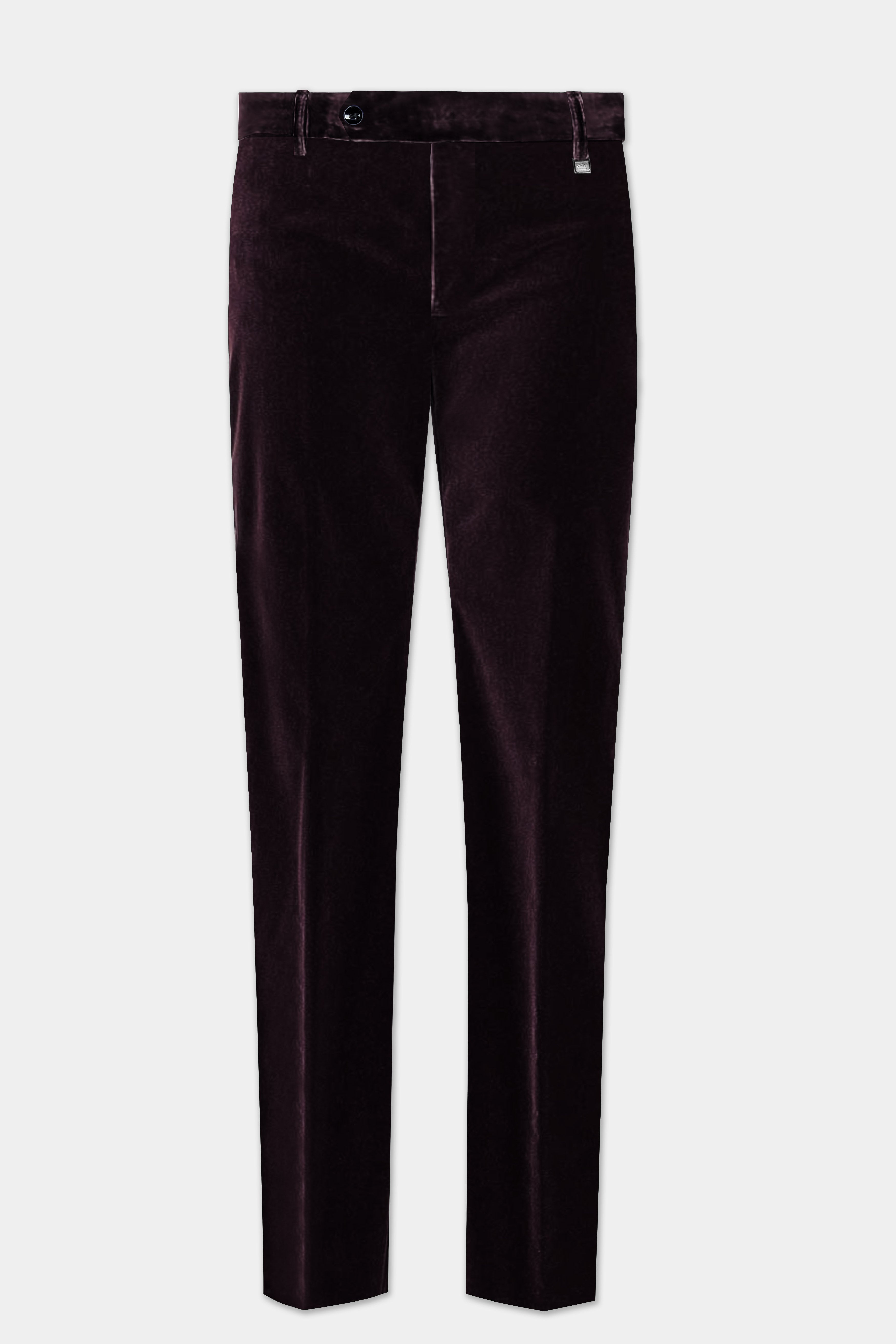 Carmine Lux-Zambezi Maroon Velvet Pant