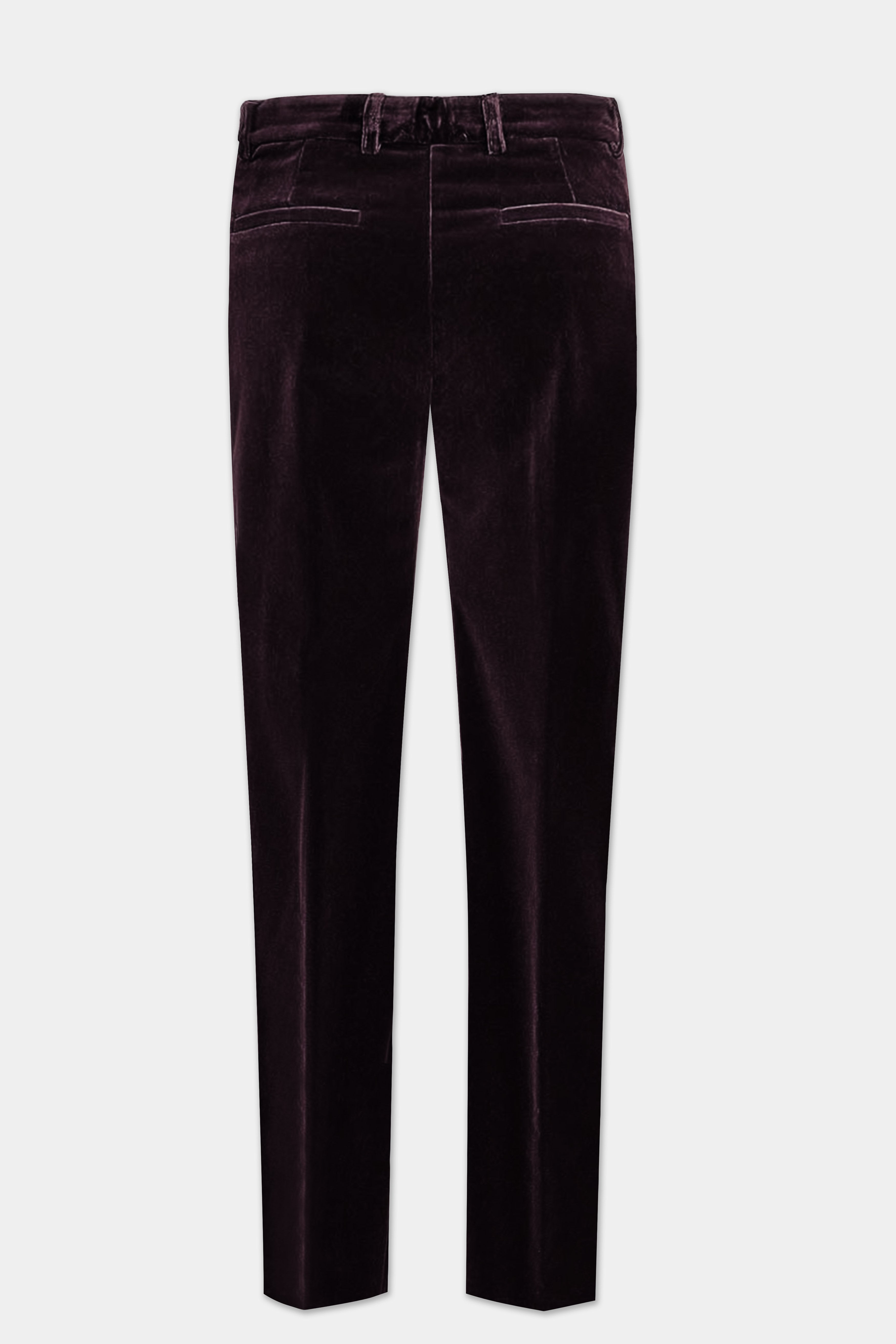 Carmine Lux-Zambezi Maroon Velvet Pant