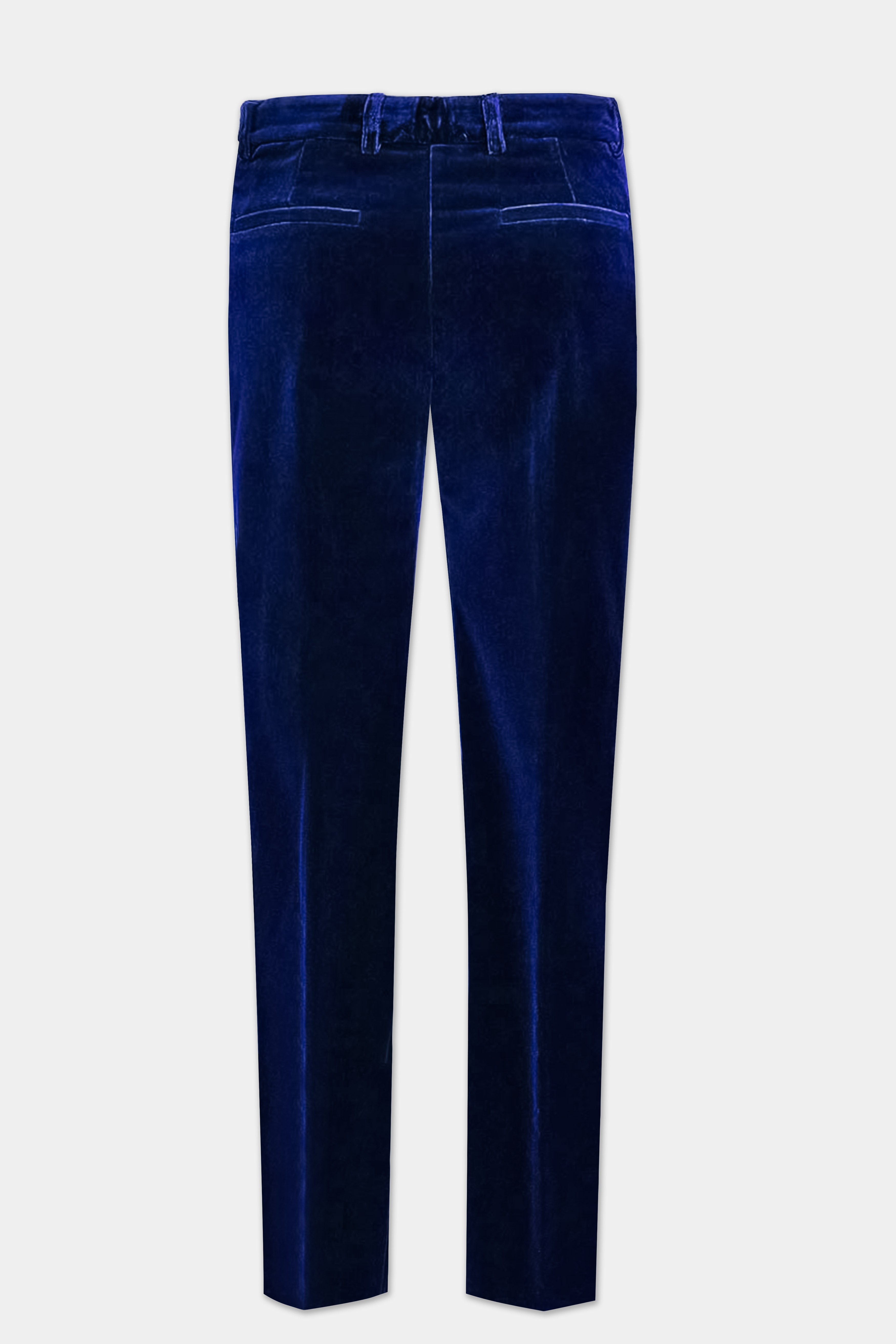 Oceanic Glam-Trout Blue Velvet Pant