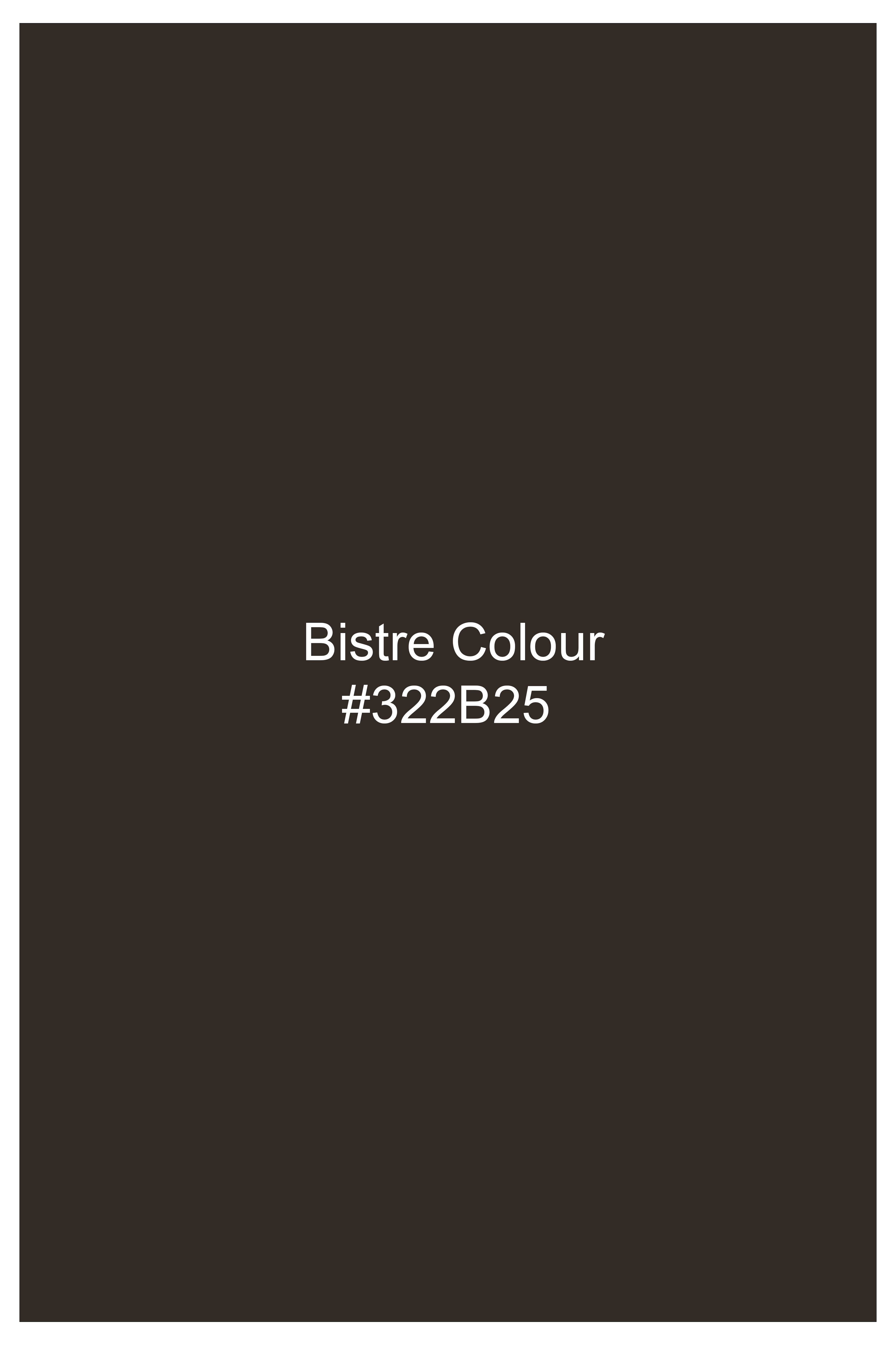 Bronze Elegance-Bistre Brown Velvet Pant