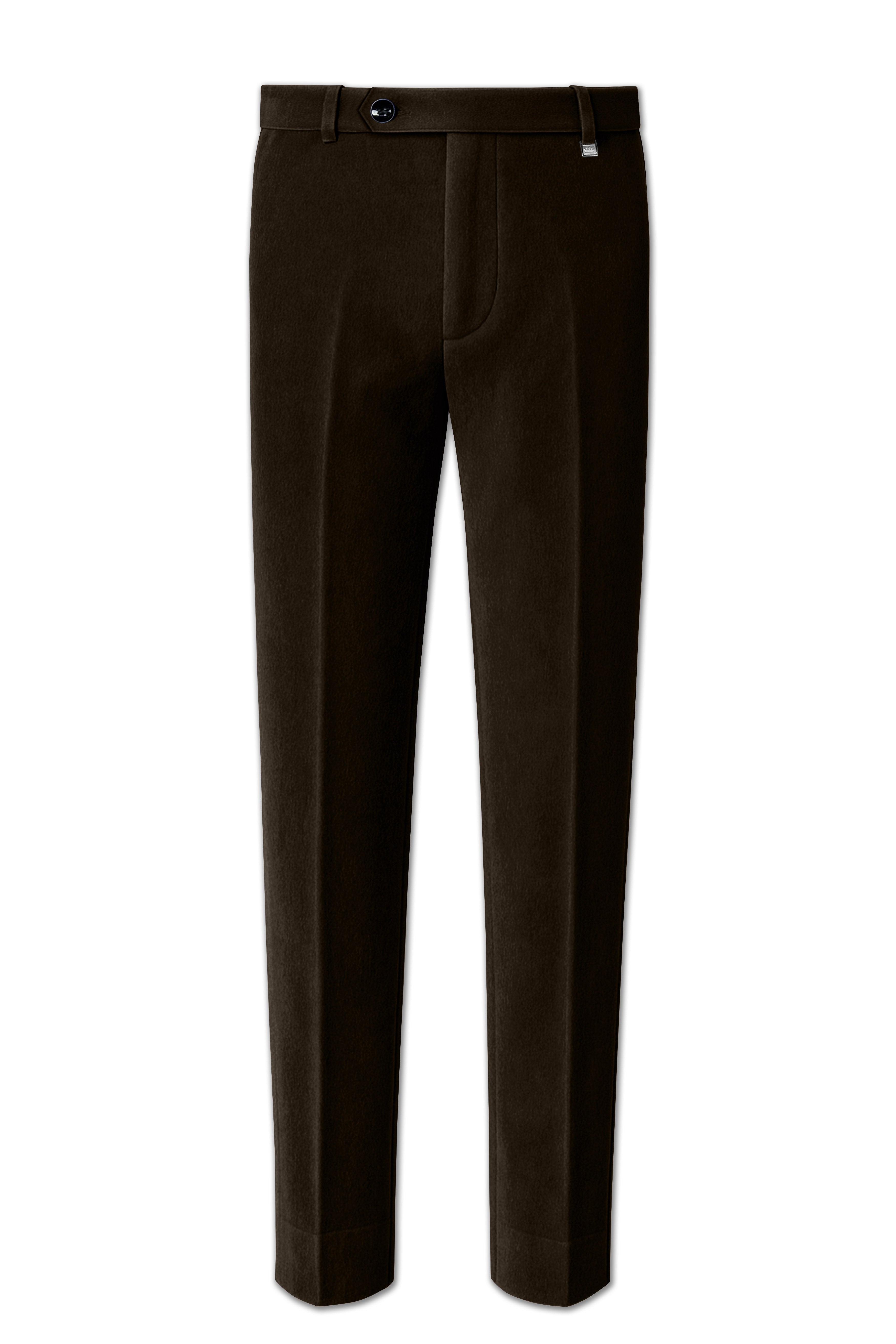 Espresso Elegance-Coffee Bean Velvet Pant
