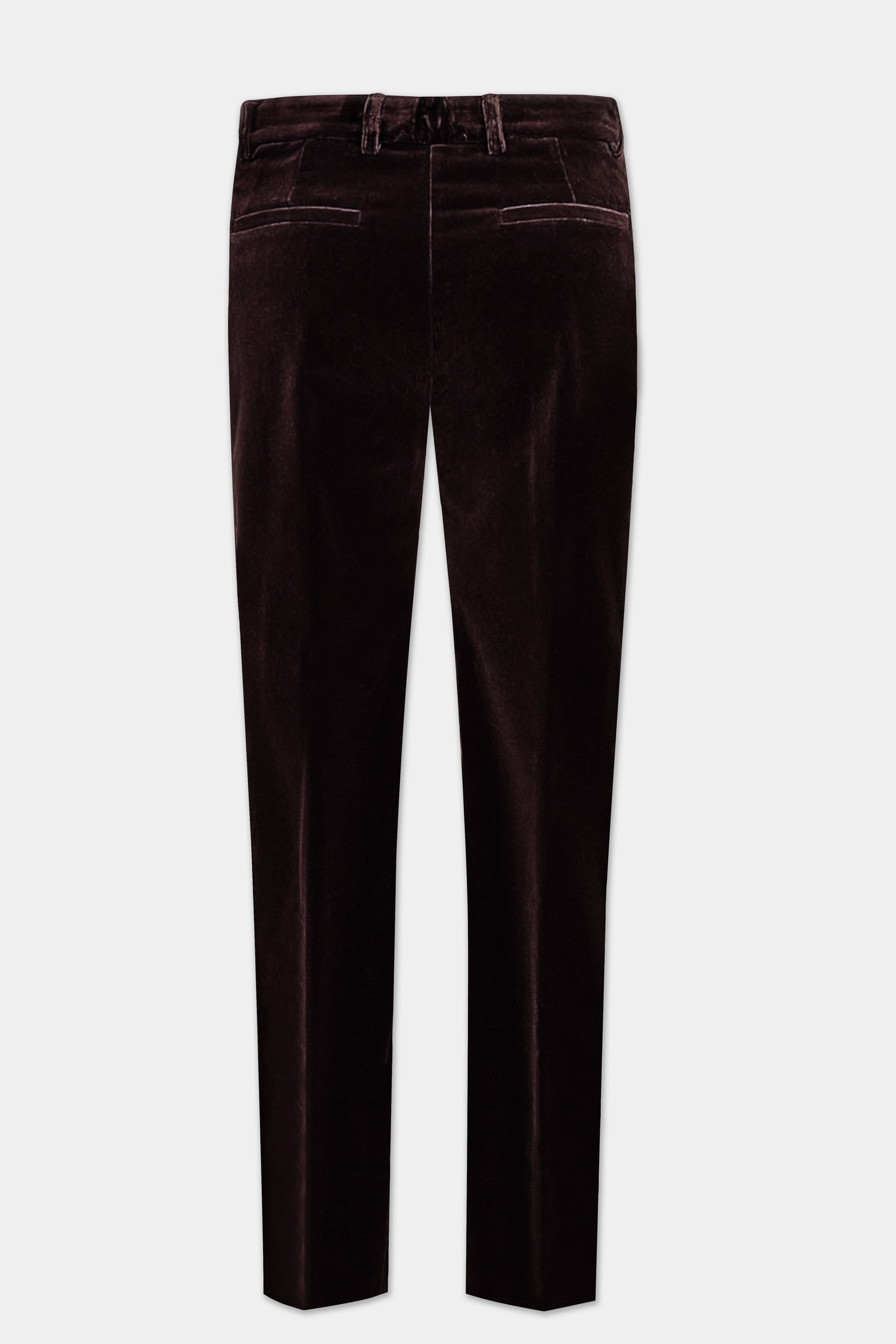 Mahogany Charm-Creole Dark Brown Velvet Pant