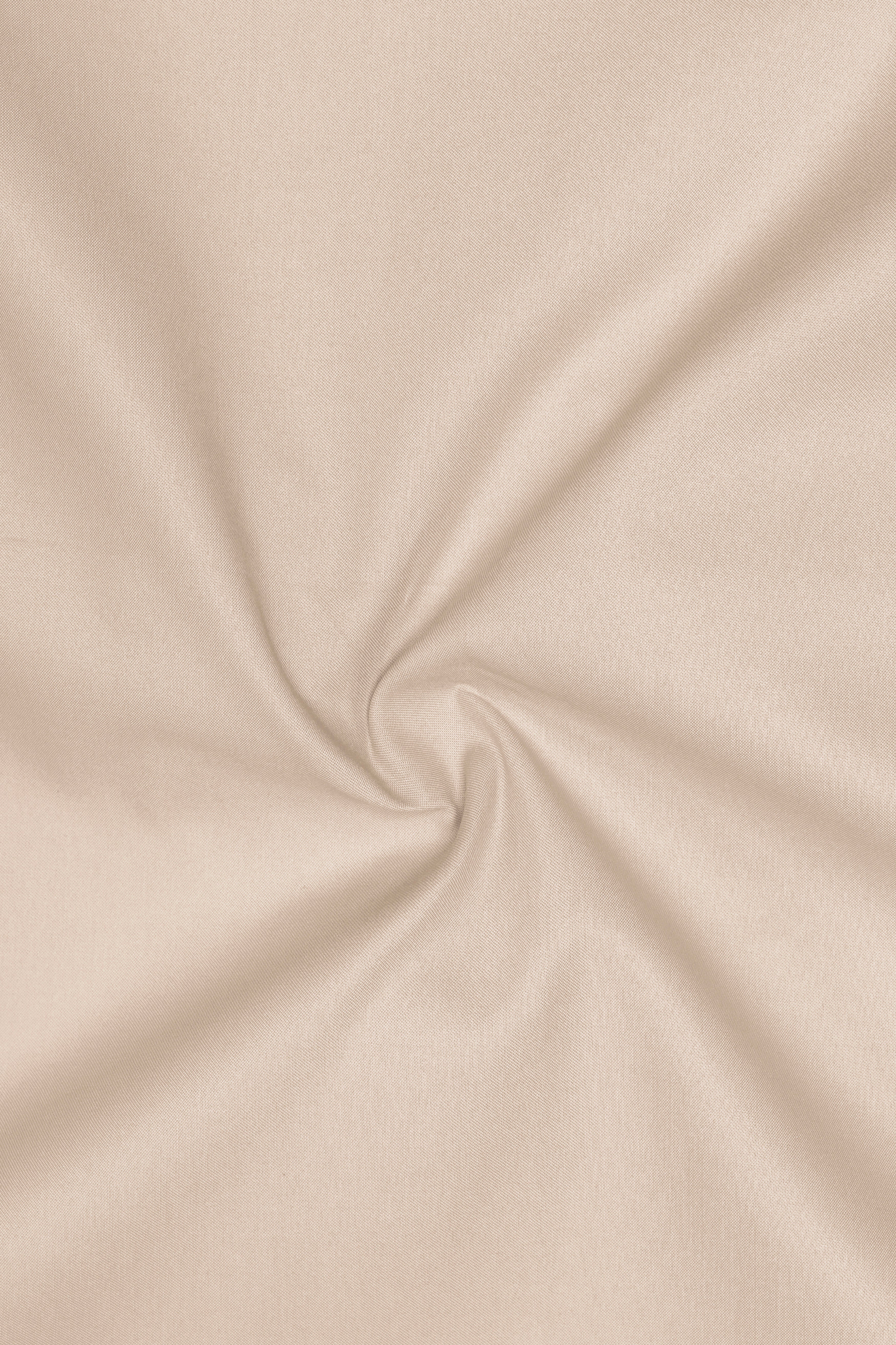 Almond Cream Solid Cotton Stretchable Waistband Pant
