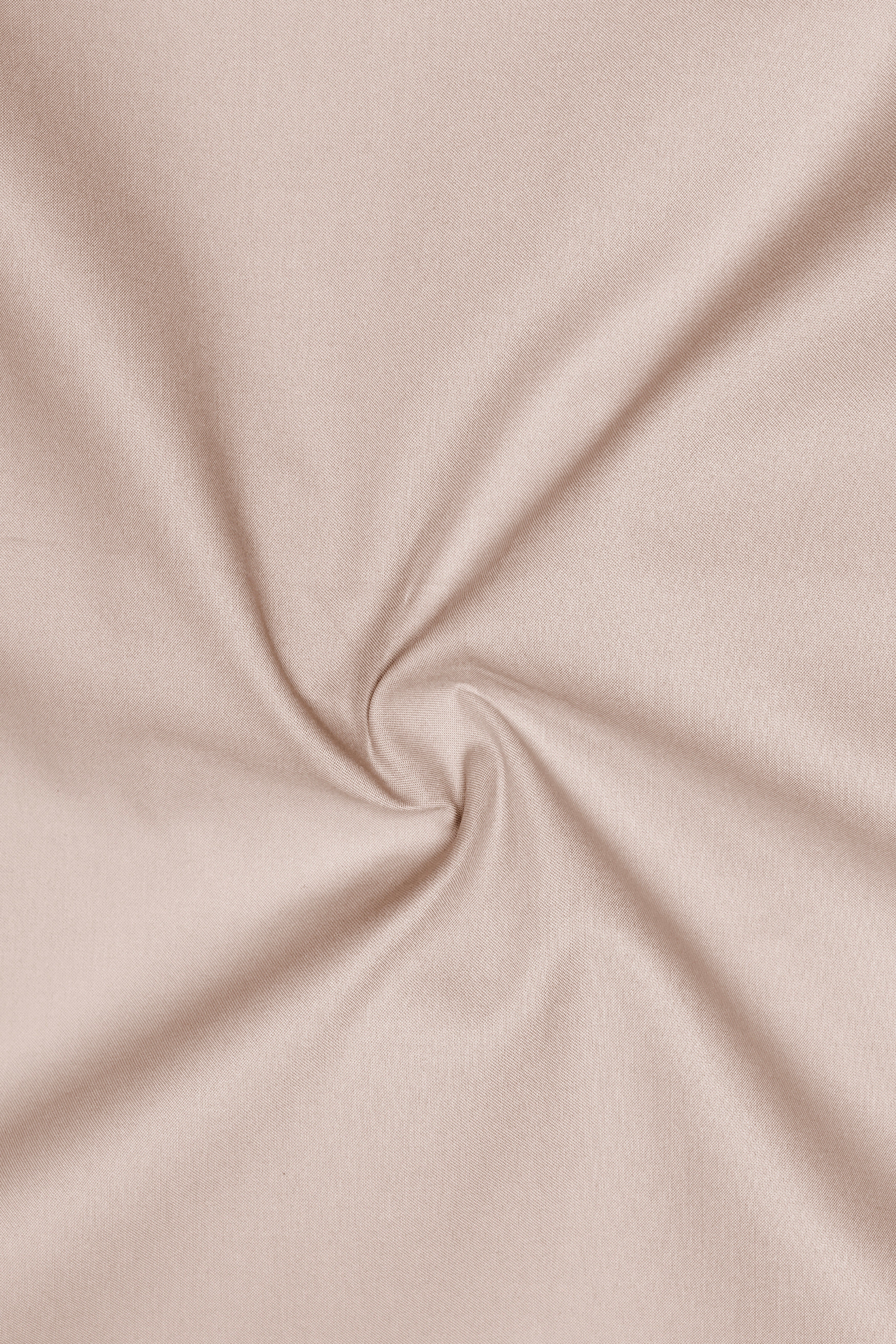 Clam Shell Cream Solid Cotton Stretchable Waistband Pant