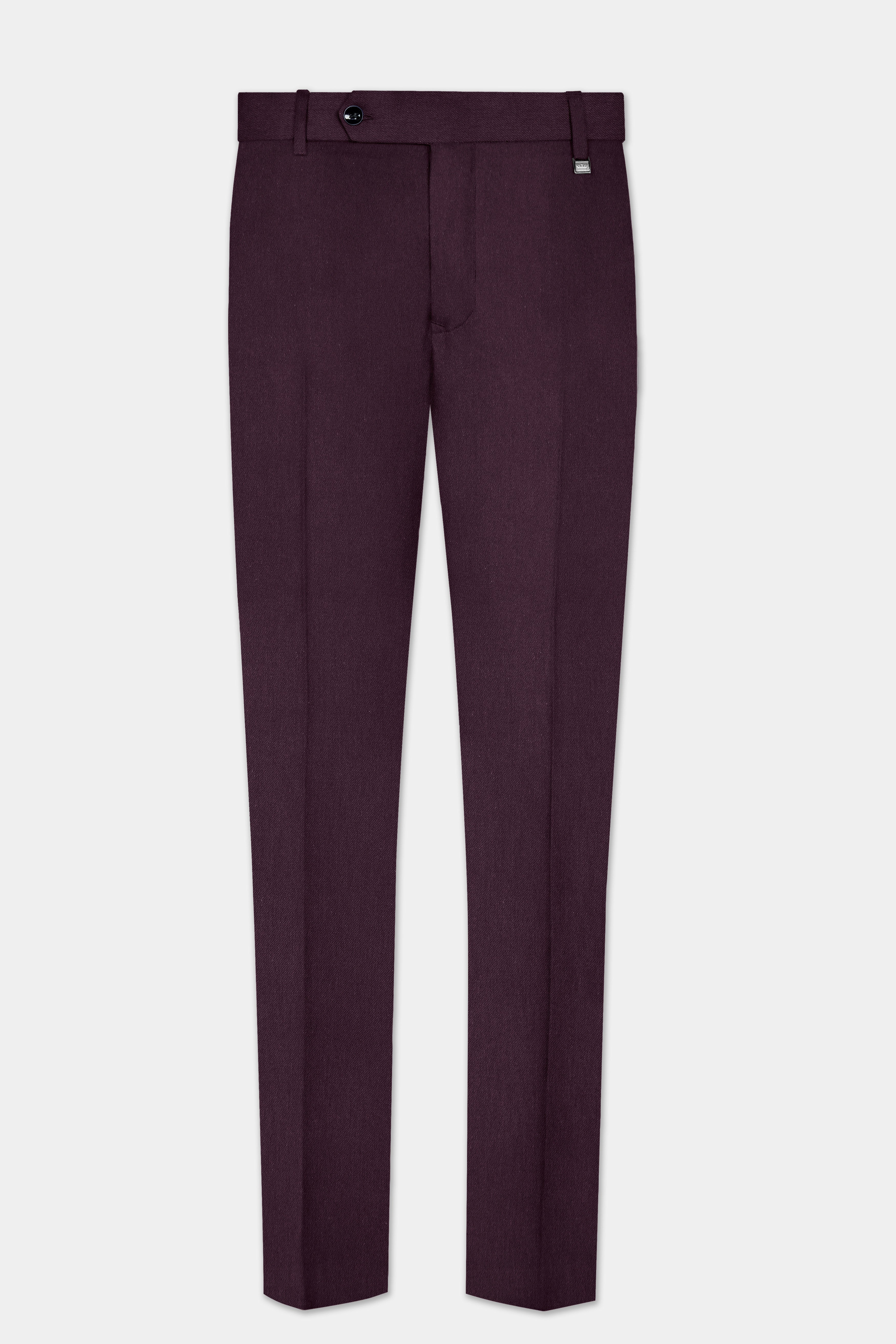 Zambezi Purple Solid Cotton Stretchable Waistband Pant
