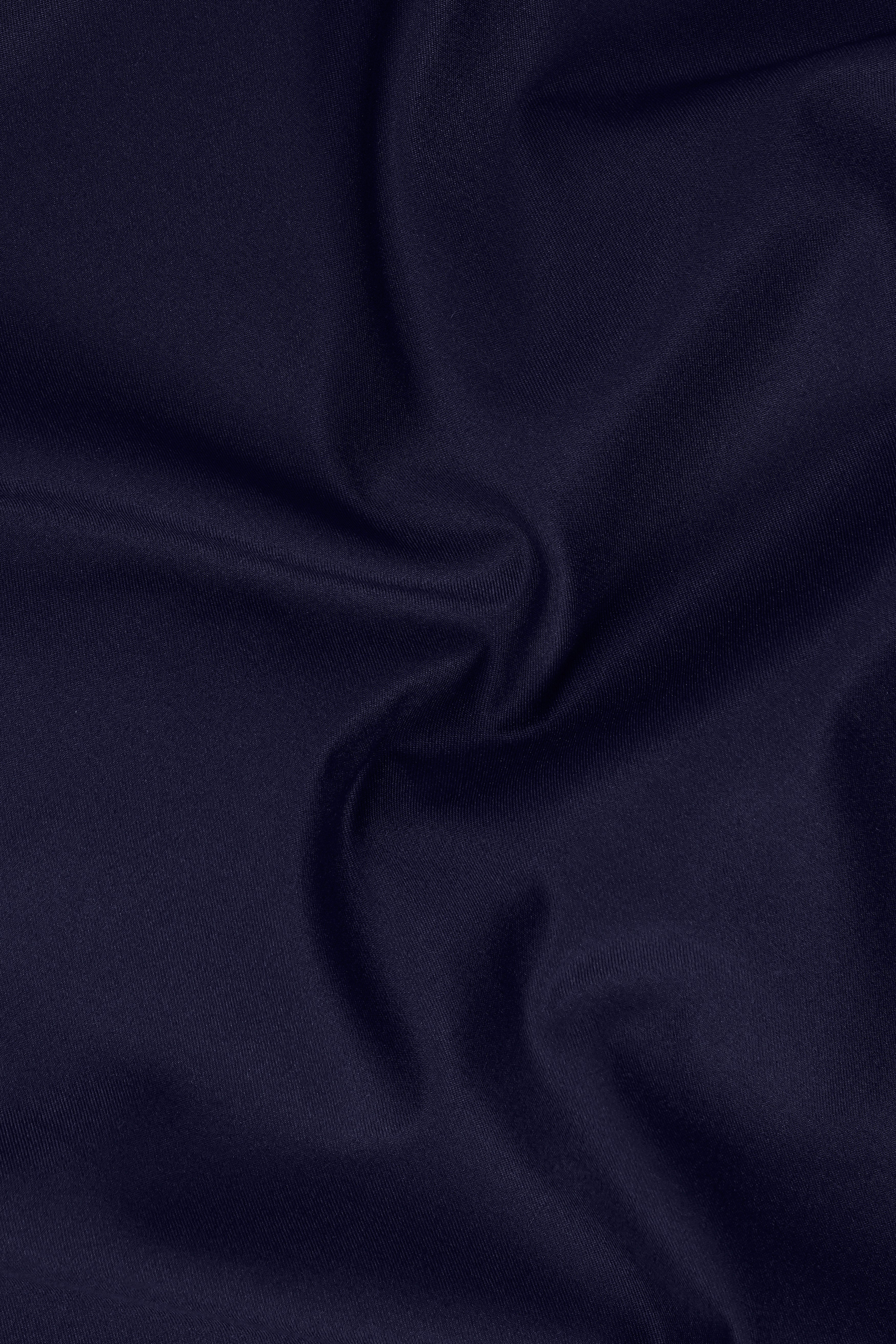 Cinder Blue Solid Cotton Stretchable Waistband Pant