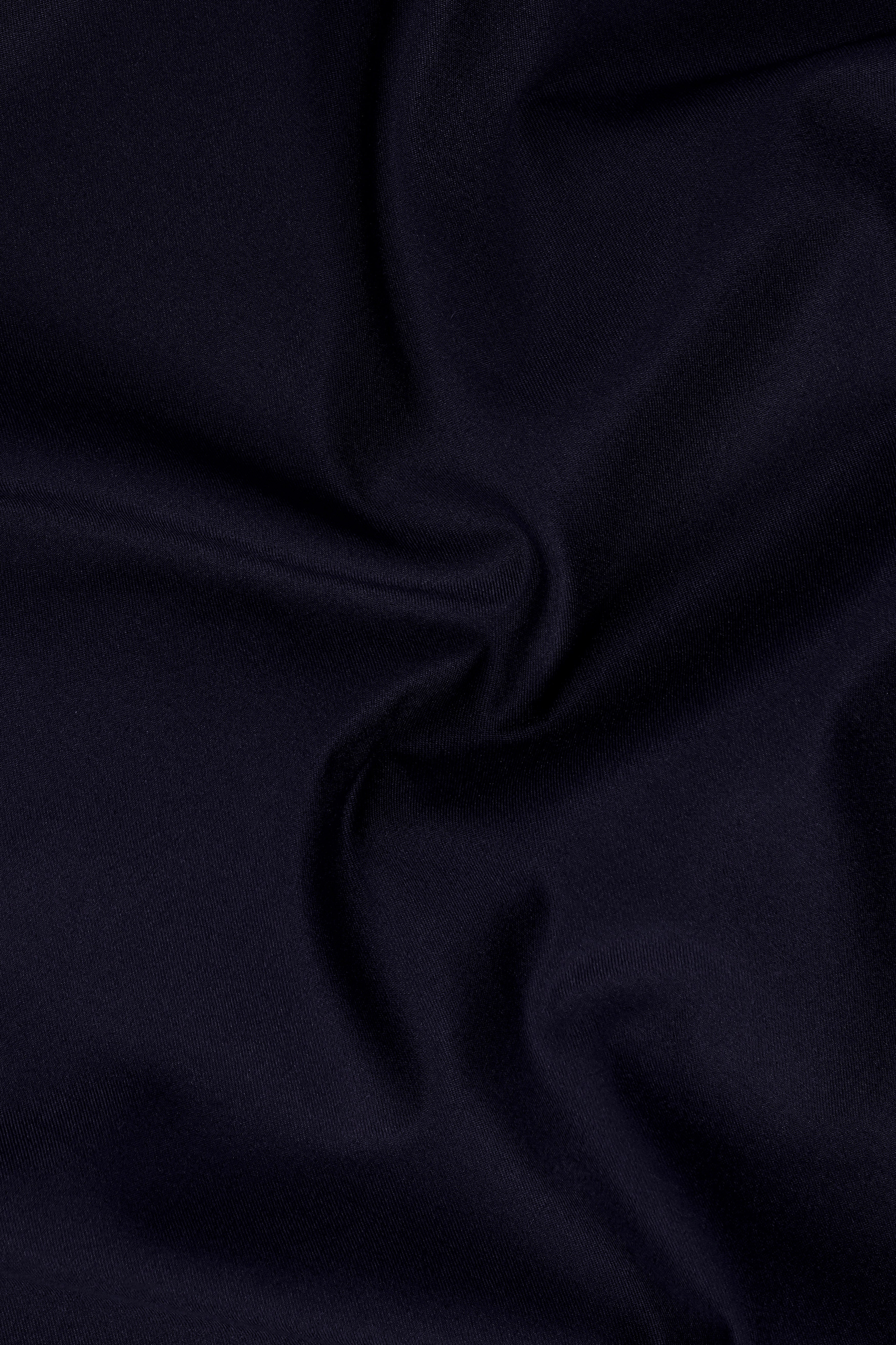 Vulcan Blue Solid Wool Rich Stretchable Waistband Pant