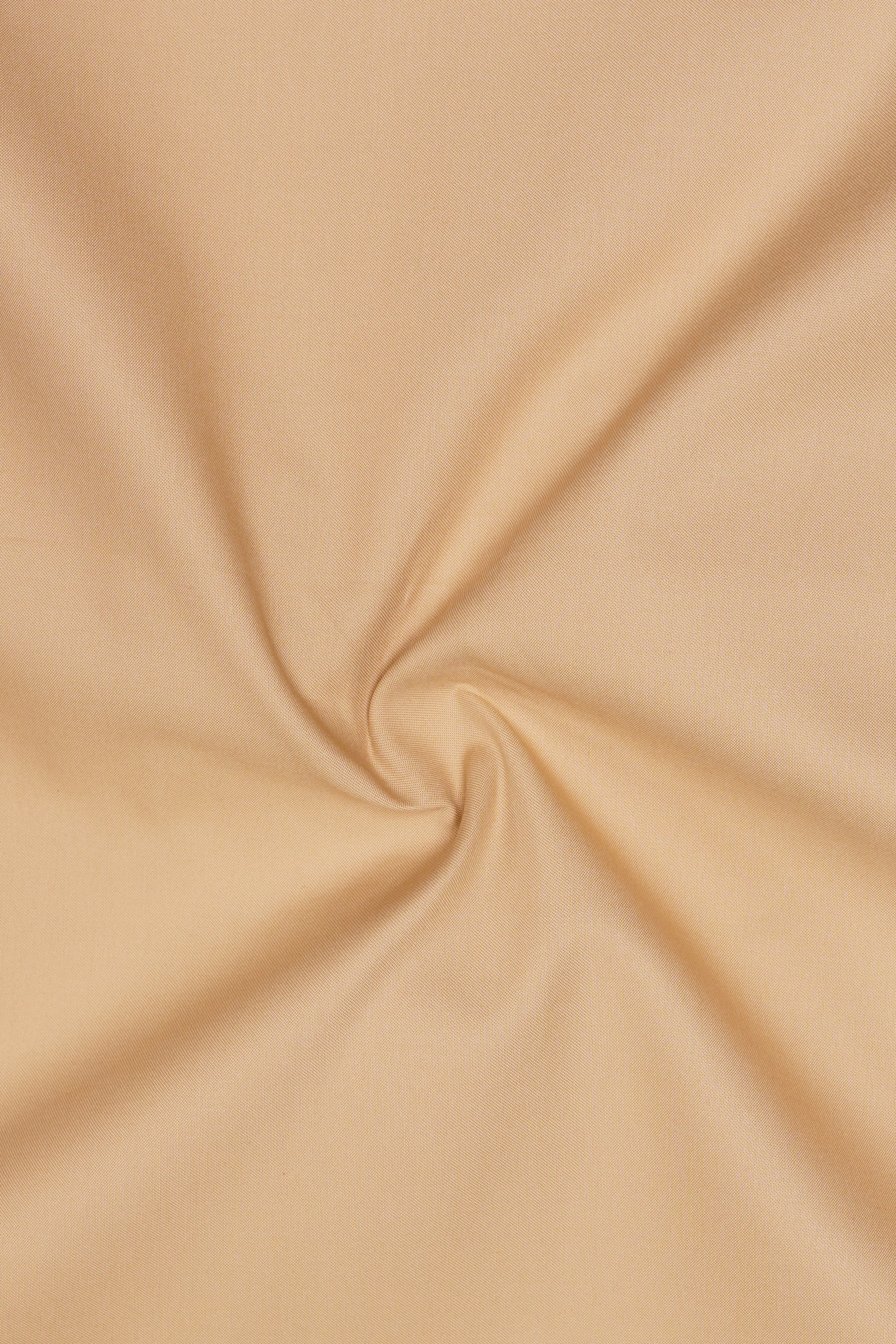 Cameo Cream Solid Cotton Stretchable Waistband Pant