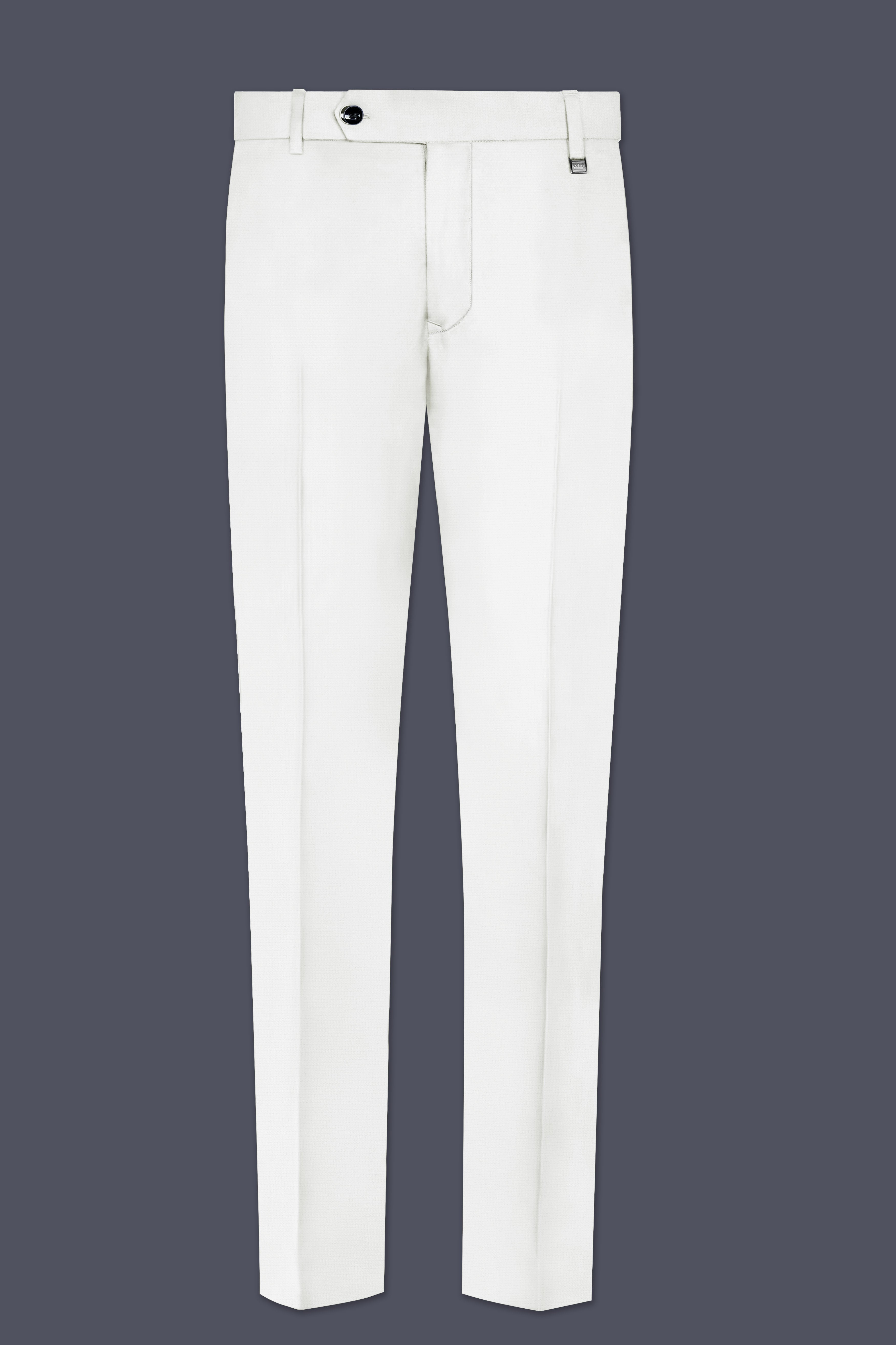 Merino Cream Solid Cotton Stretchable Waistband Pant