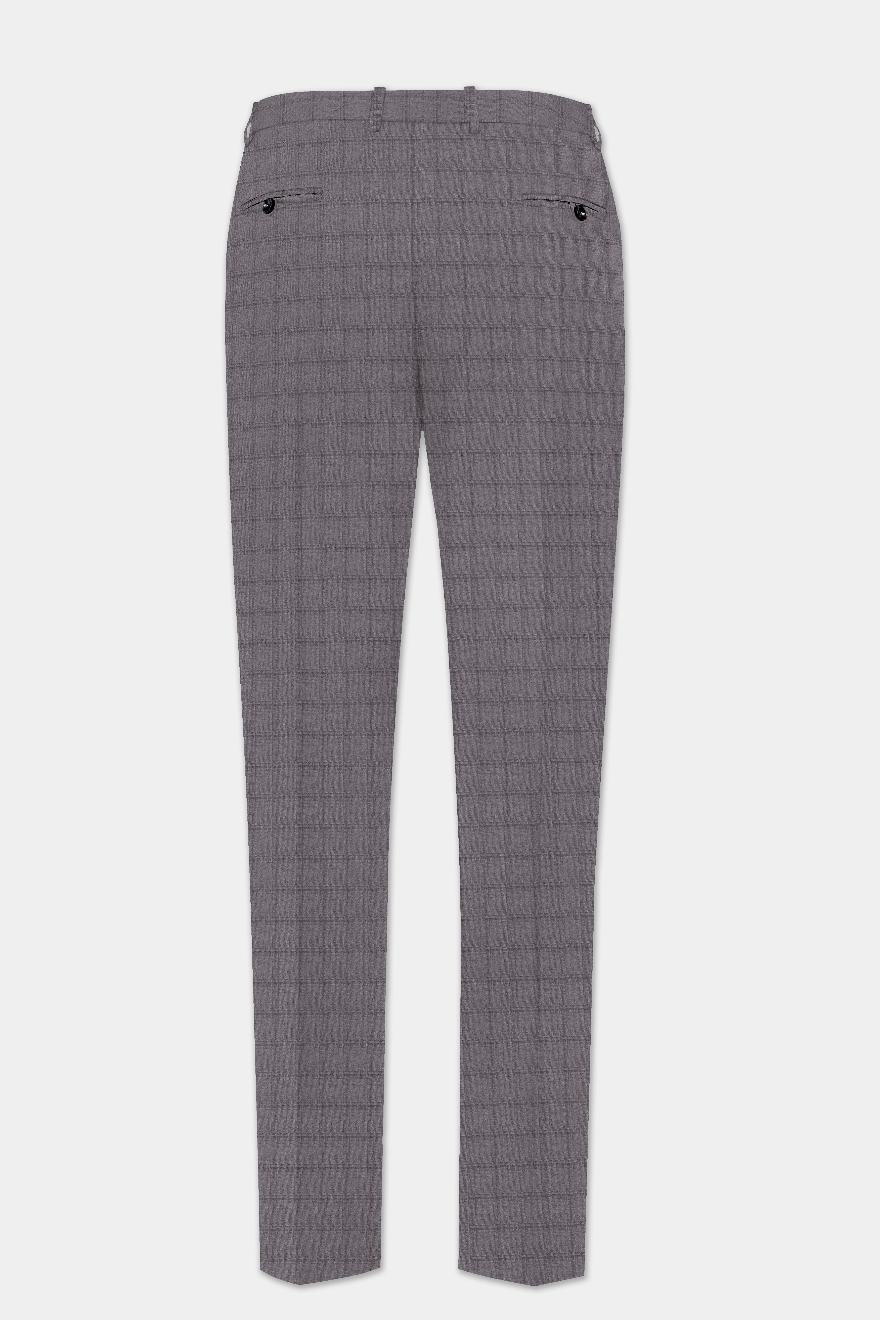 Ironside Gray Windows Wool Rich Stretchable Waistband Pant