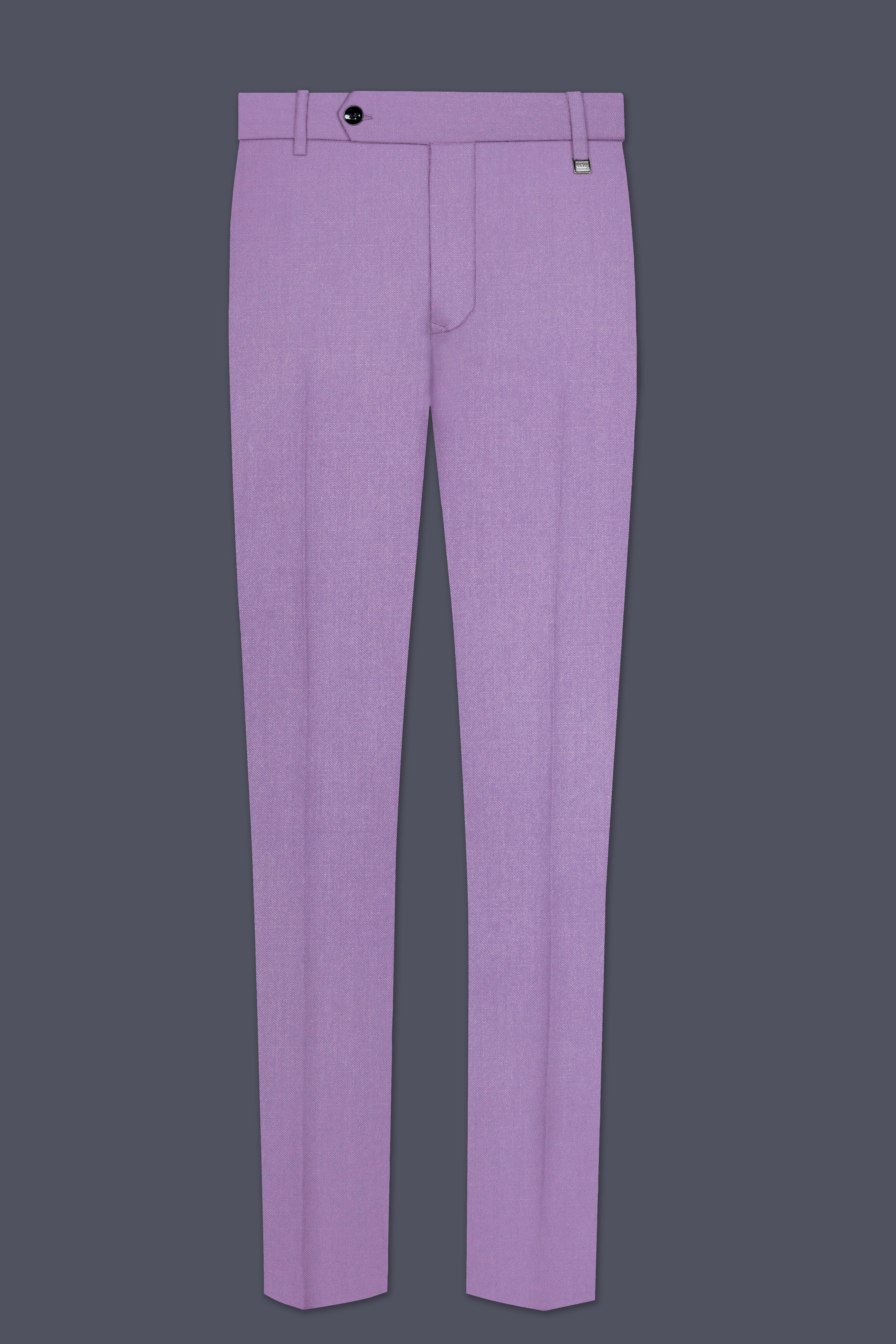 Roylen-Mountbatten Purple Wool Rich Stretchable Traveler Pant