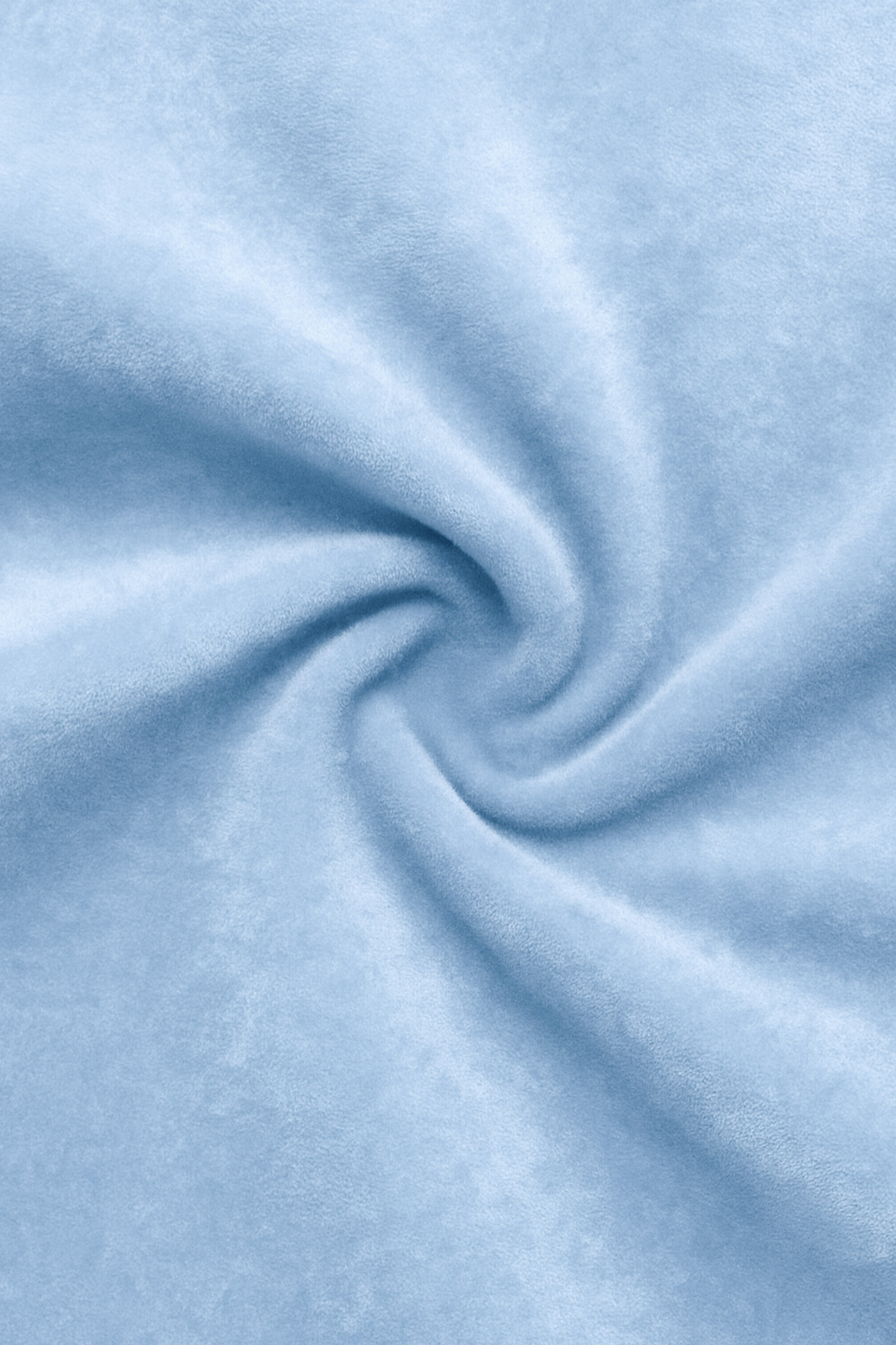 Velairis-Spindle Sky Blue Textured Velvet Stretchable Waistband Pant