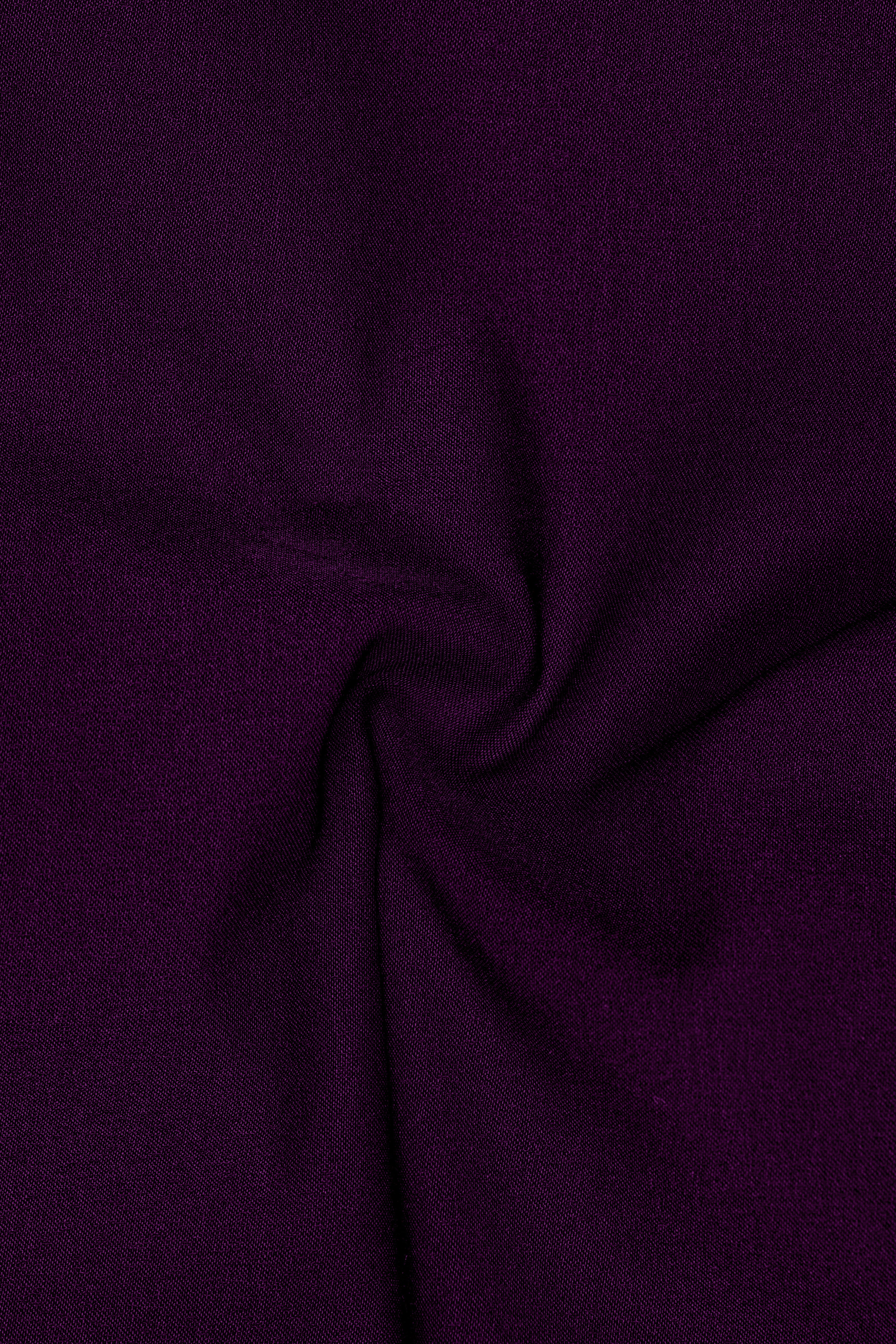Purvian-Rasin Purple 4-Way Stretch Wool Rich Stretchable Waistband Pant
