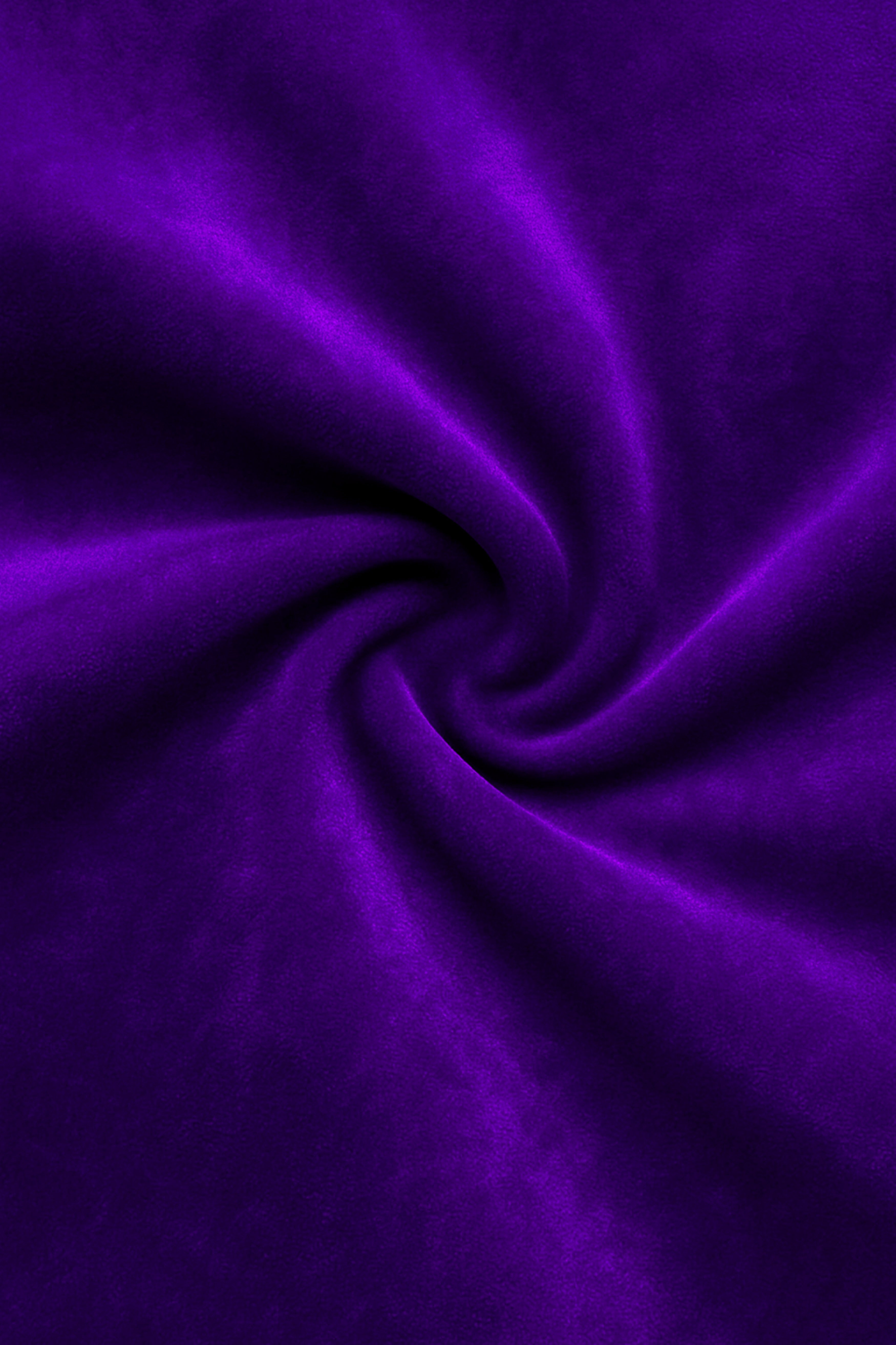 Purvion-Christalle Purple Velvet Stretchable Waistband Pant