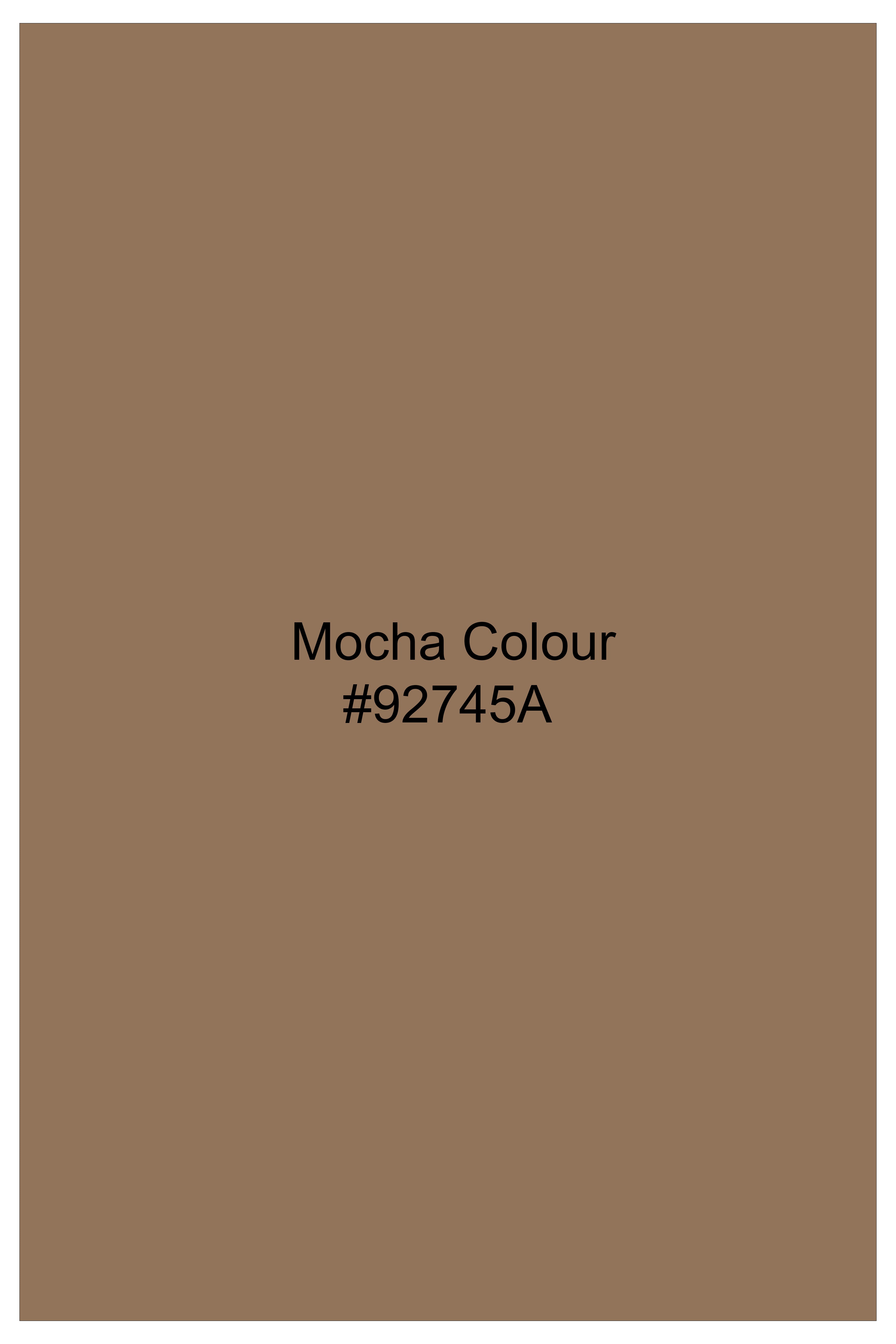 Cremont-Mocha Brown Luxurious Linen Stretchable Waistband Pant