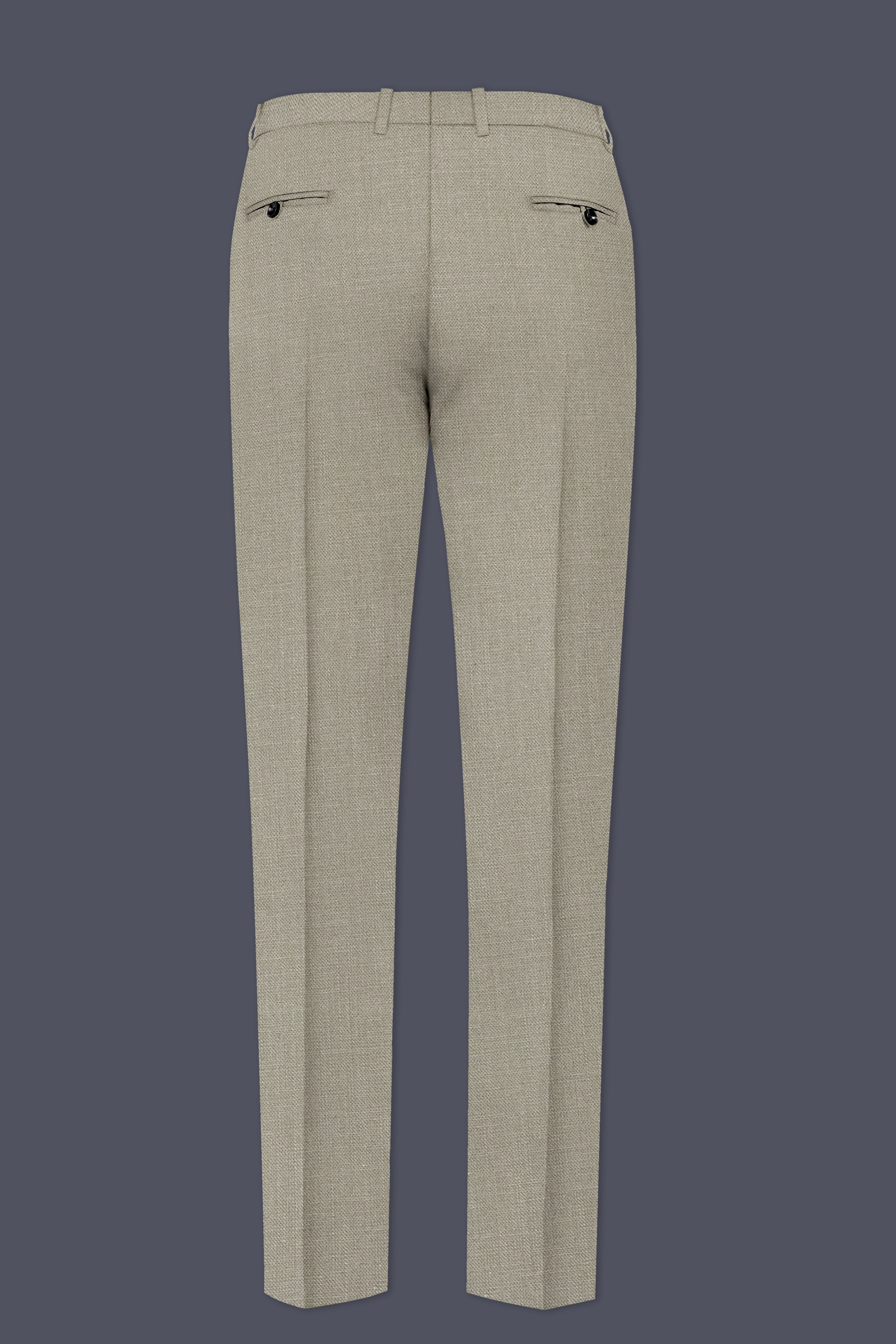 Grevino-Pablo Green Luxurious Linen Stretchable Waistband Pant