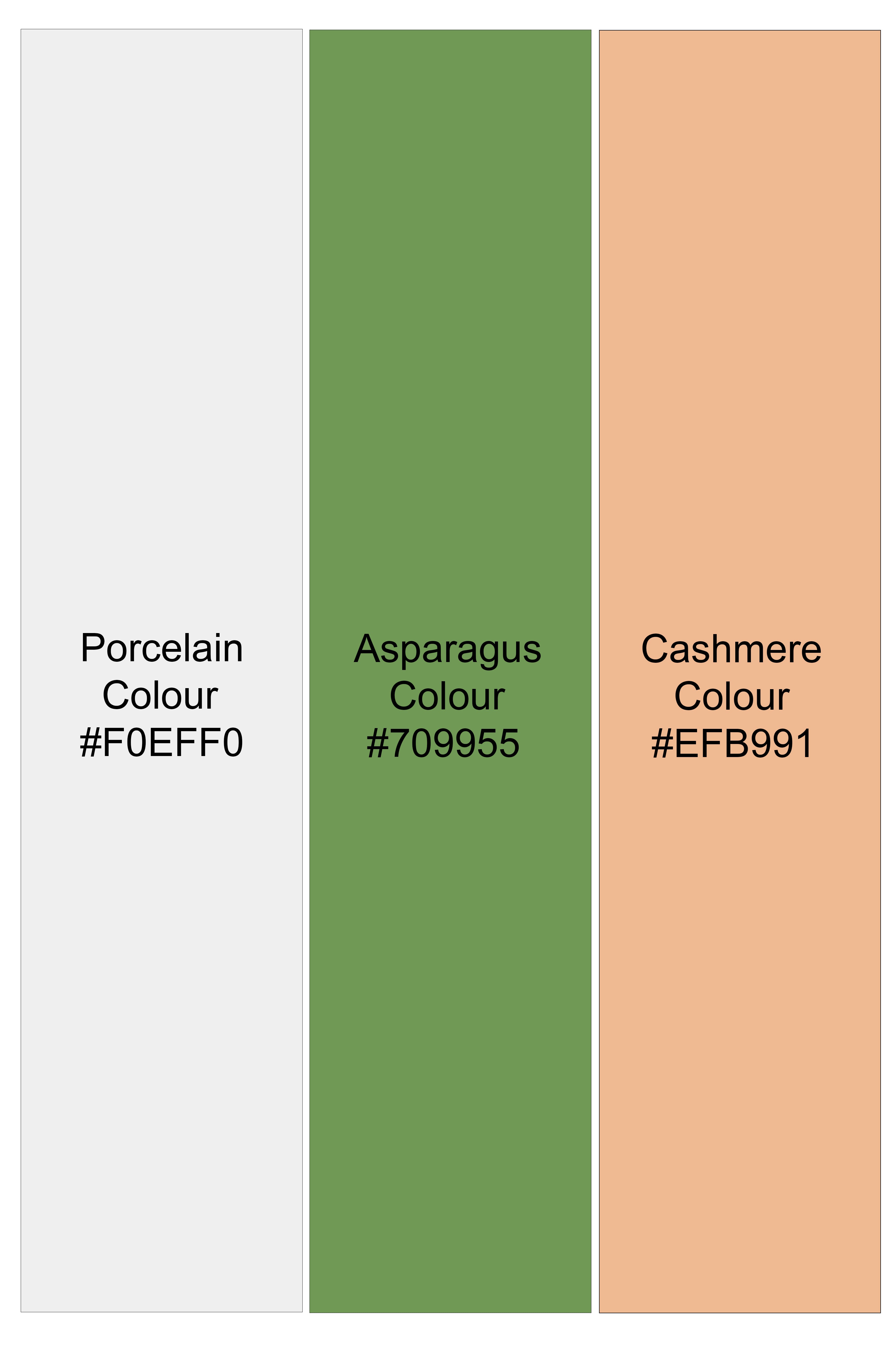 Gravino-Gainsboro Gray and Sage Green Geometric Jacquard Textured Designer Stretchable Waistband Pant